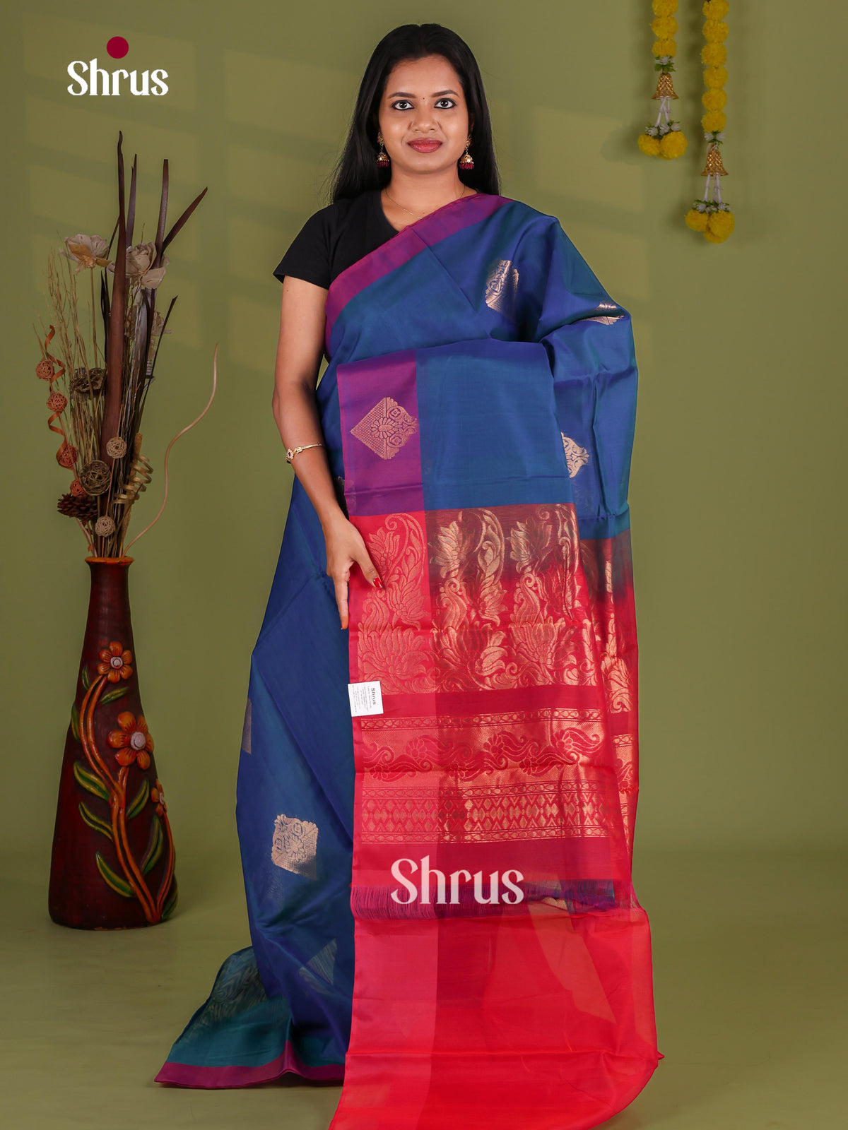 Silk Cotton Saree - EJ08551