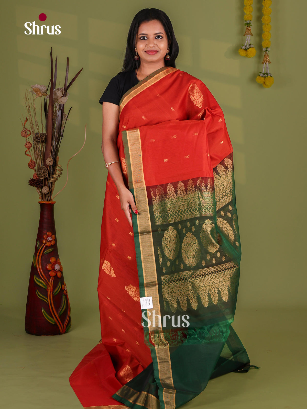 Silk Cotton Saree - EJ08564