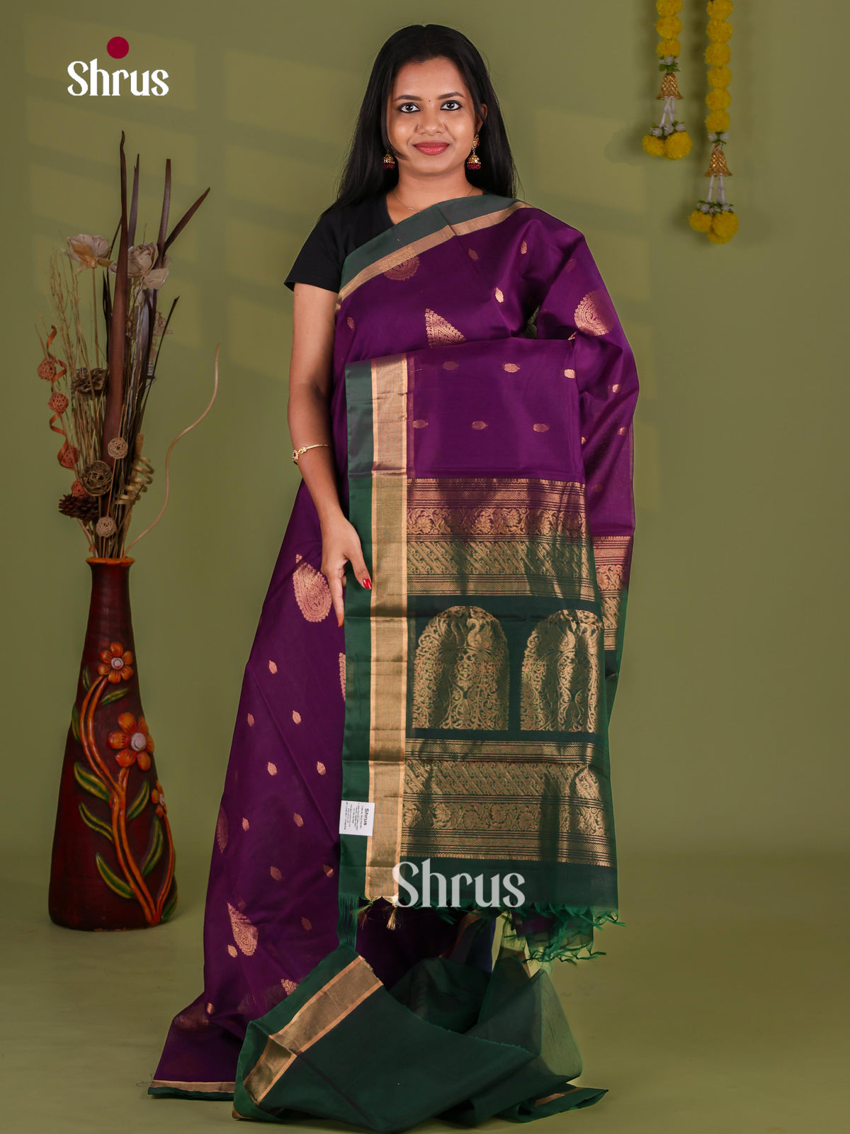 Silk Cotton Saree - EJ08566