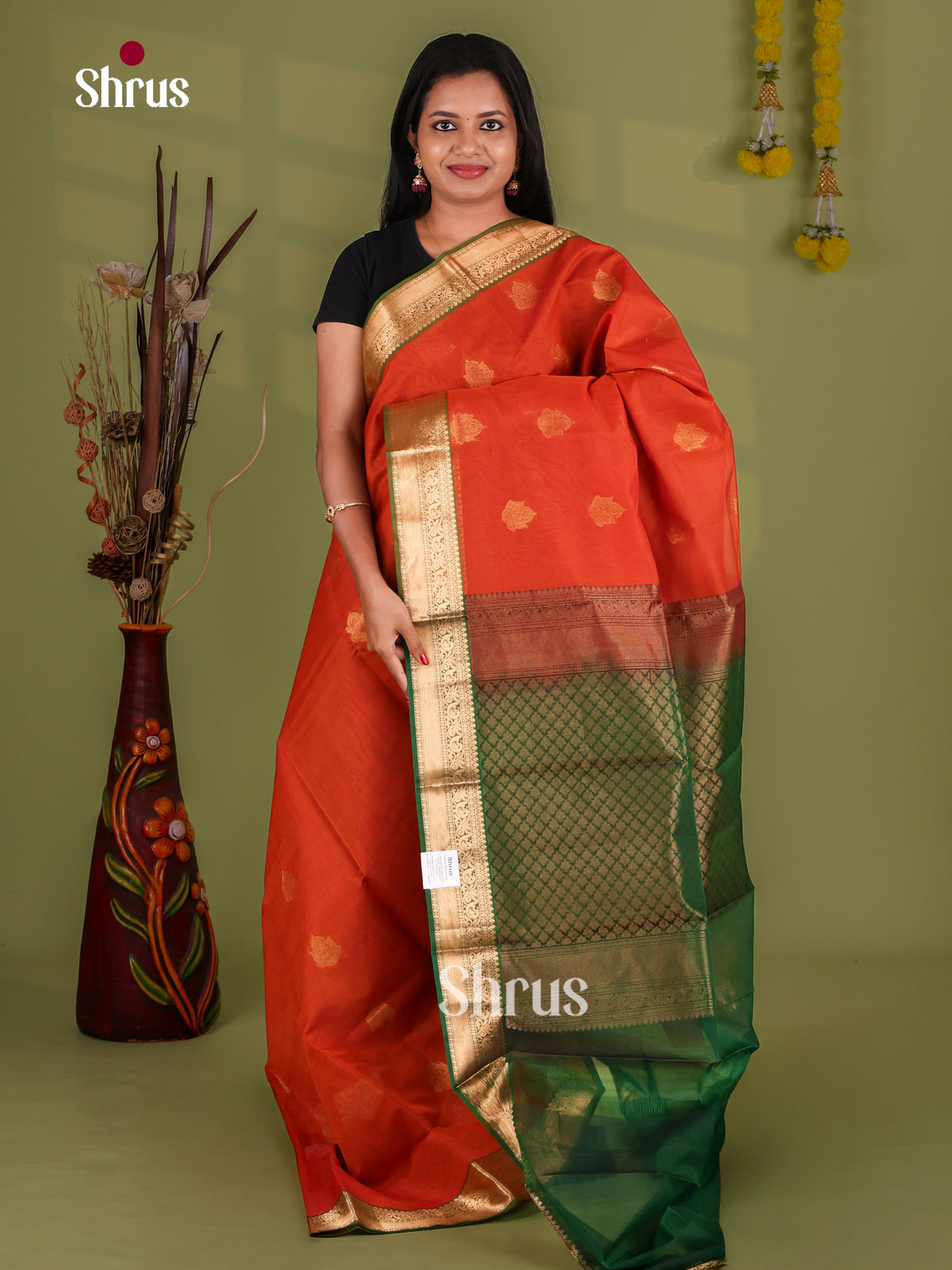 Silk Cotton Saree - EJ08571