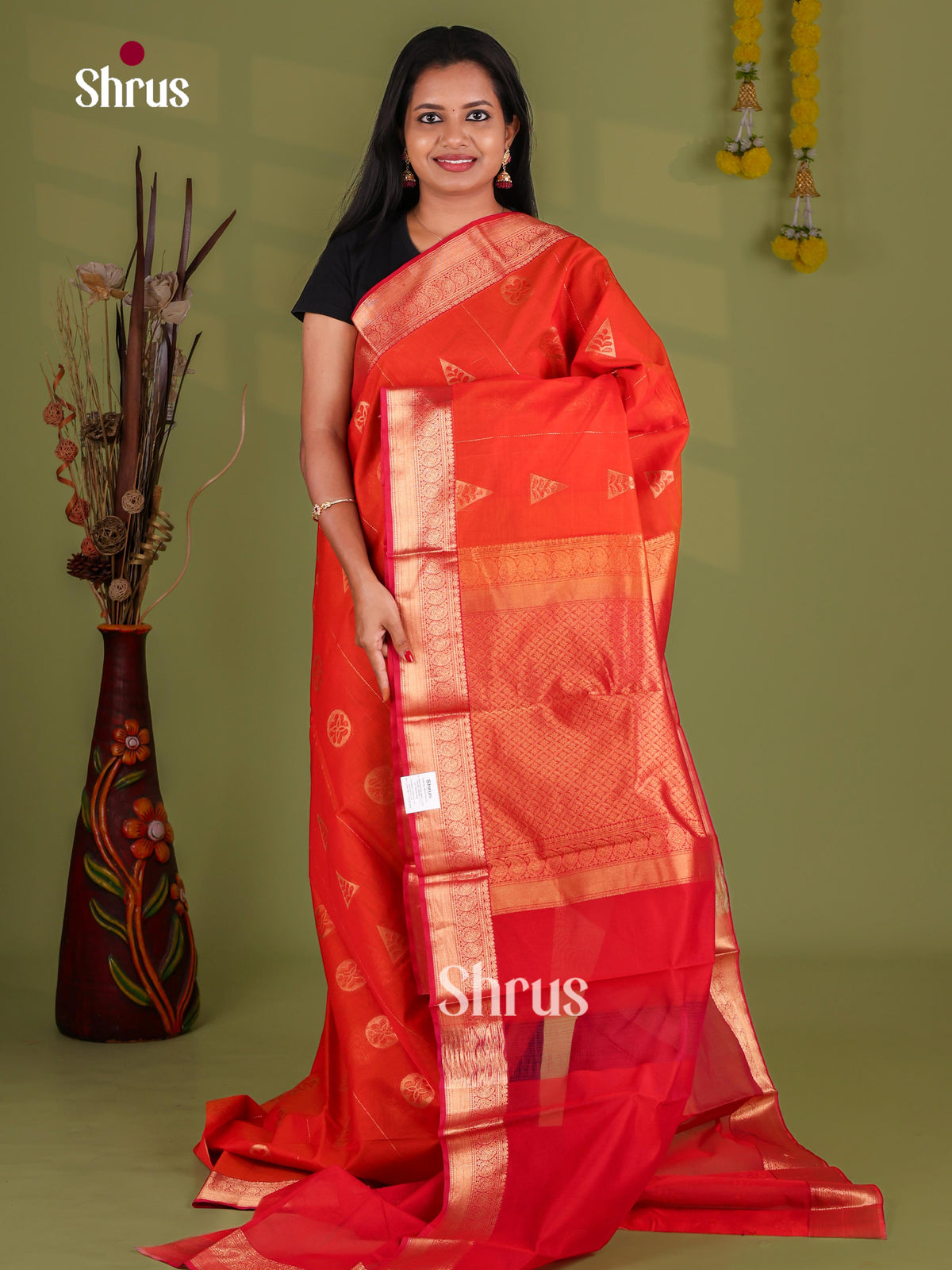 Silk Cotton Saree - EJ08592