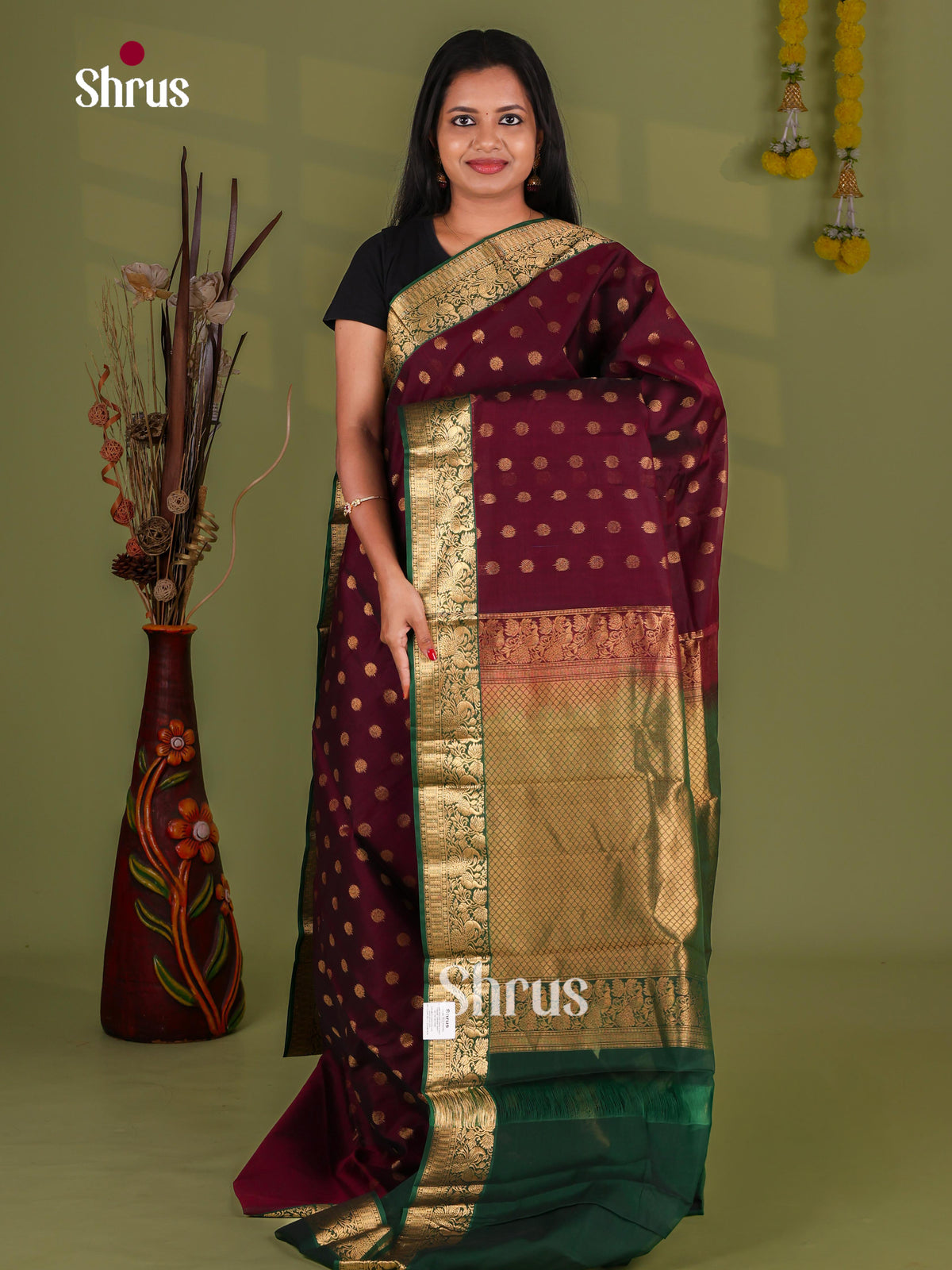 Silk Cotton Saree - EJ08593