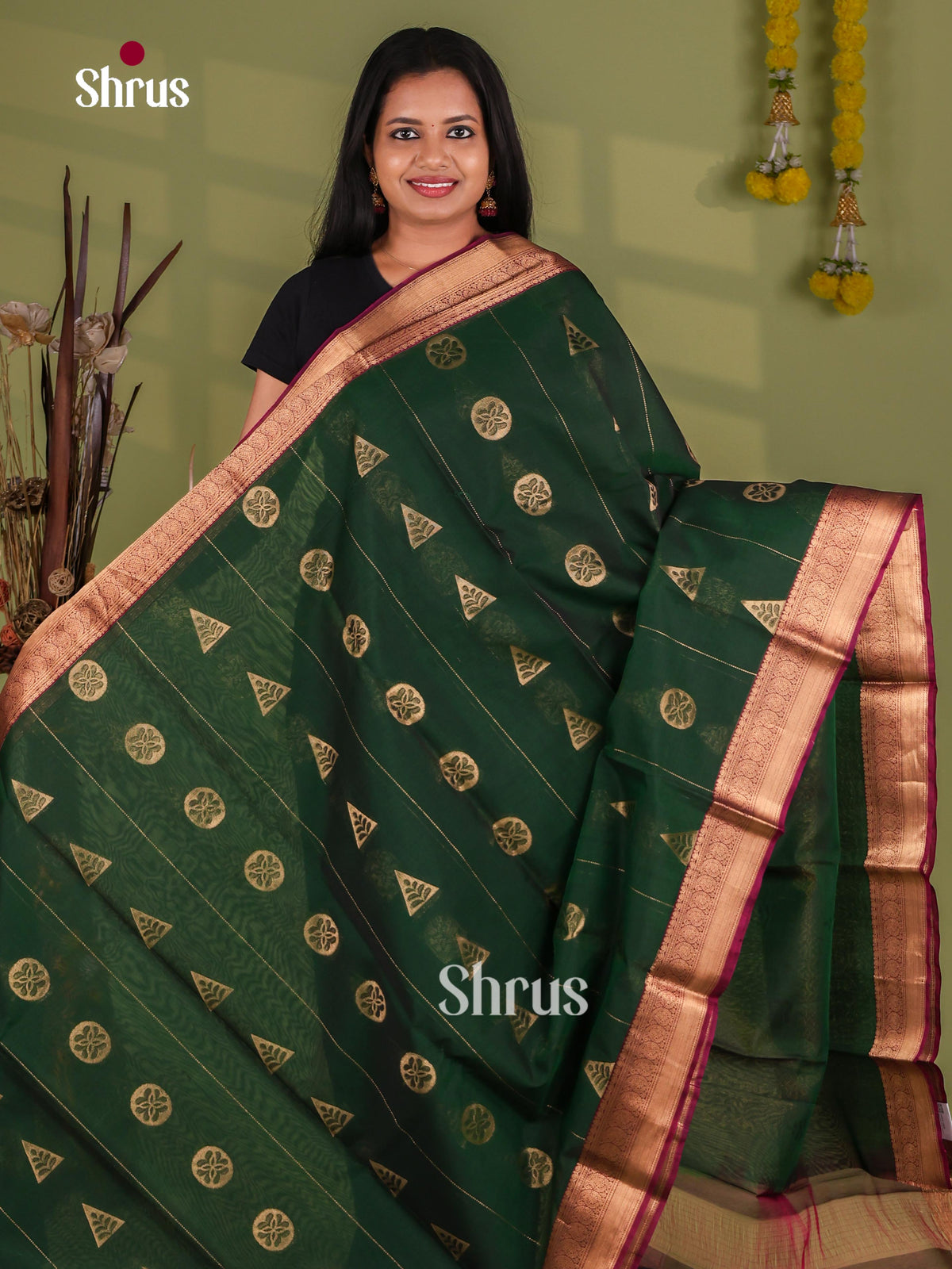 Silk Cotton Saree - EJ08595
