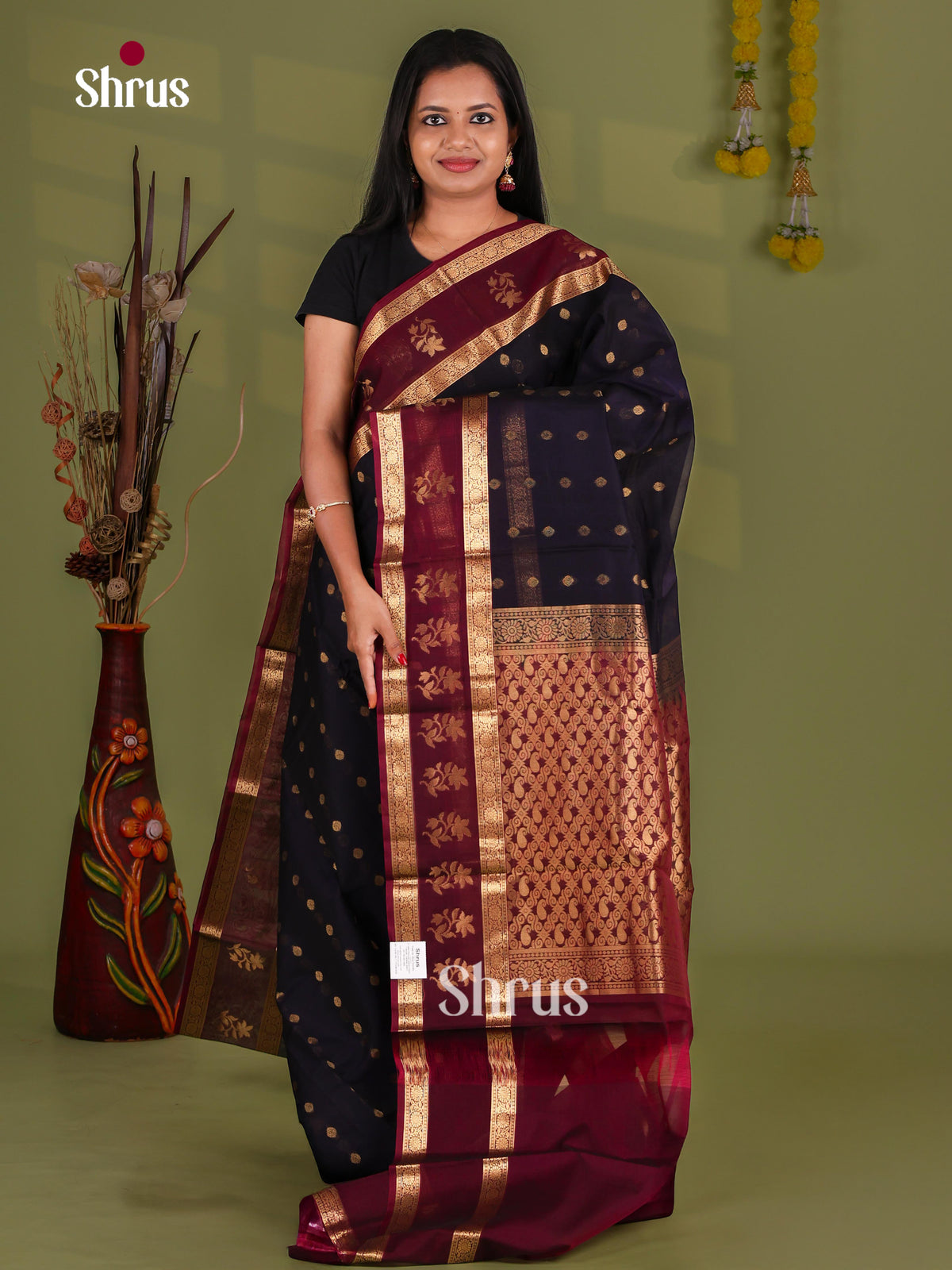 Silk Cotton Saree - EJ08602