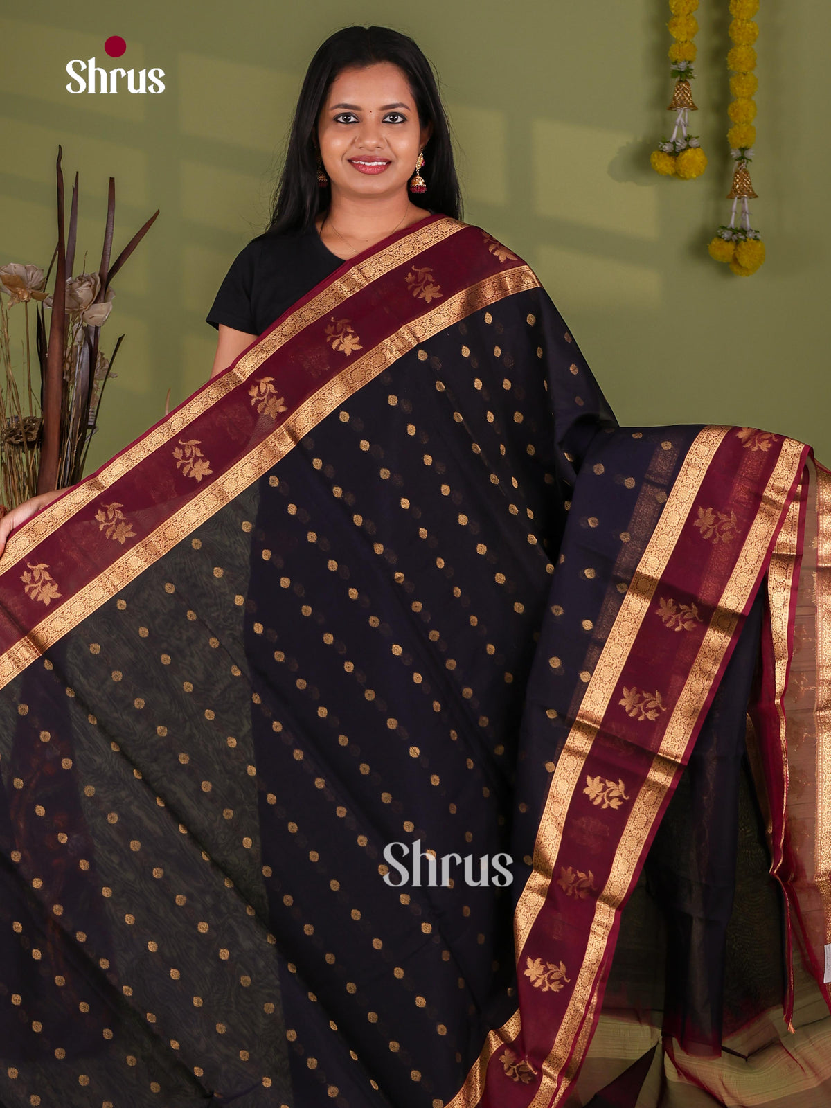 Silk Cotton Saree - EJ08602
