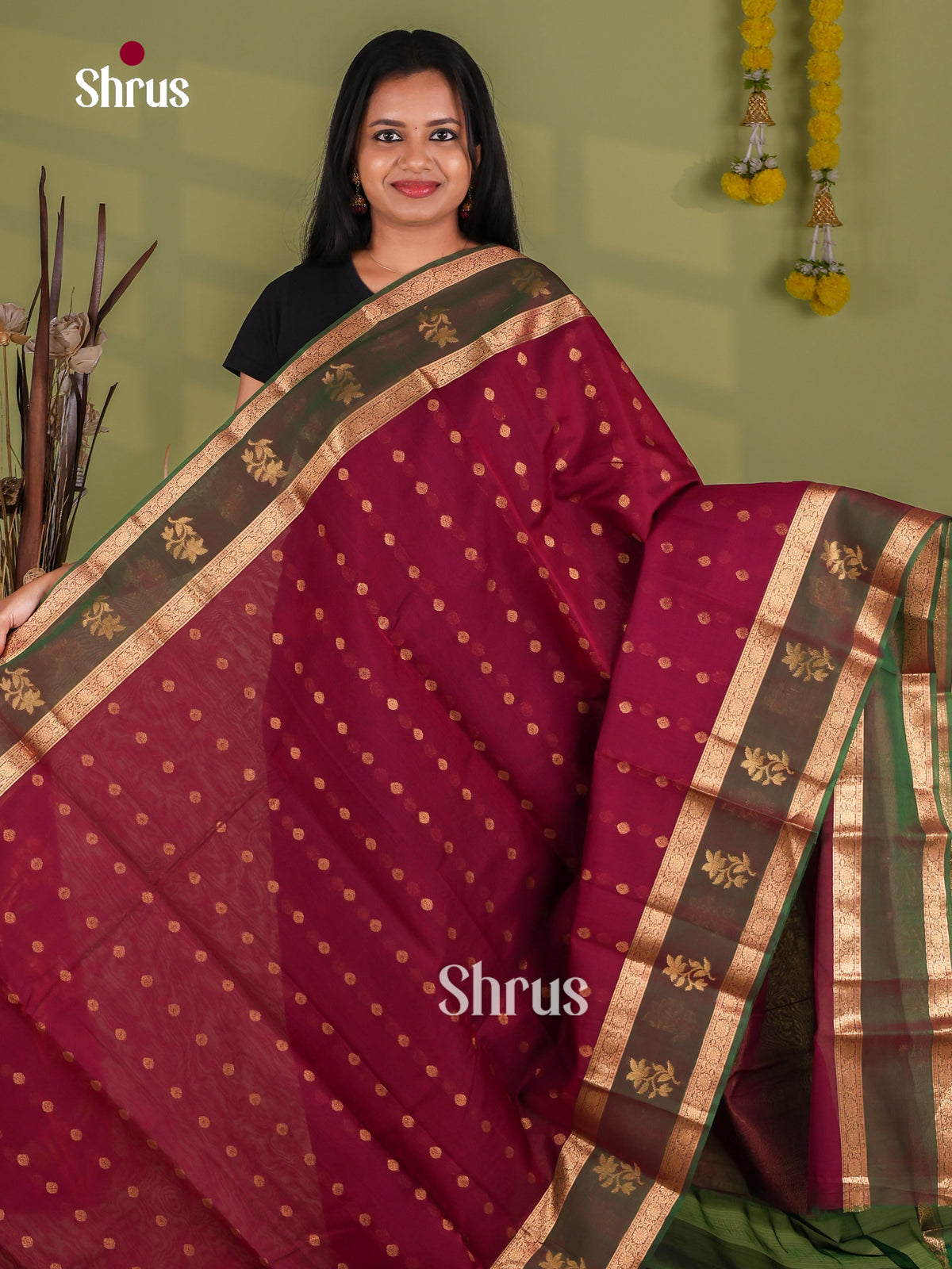 Silk Cotton Saree - EJ08603