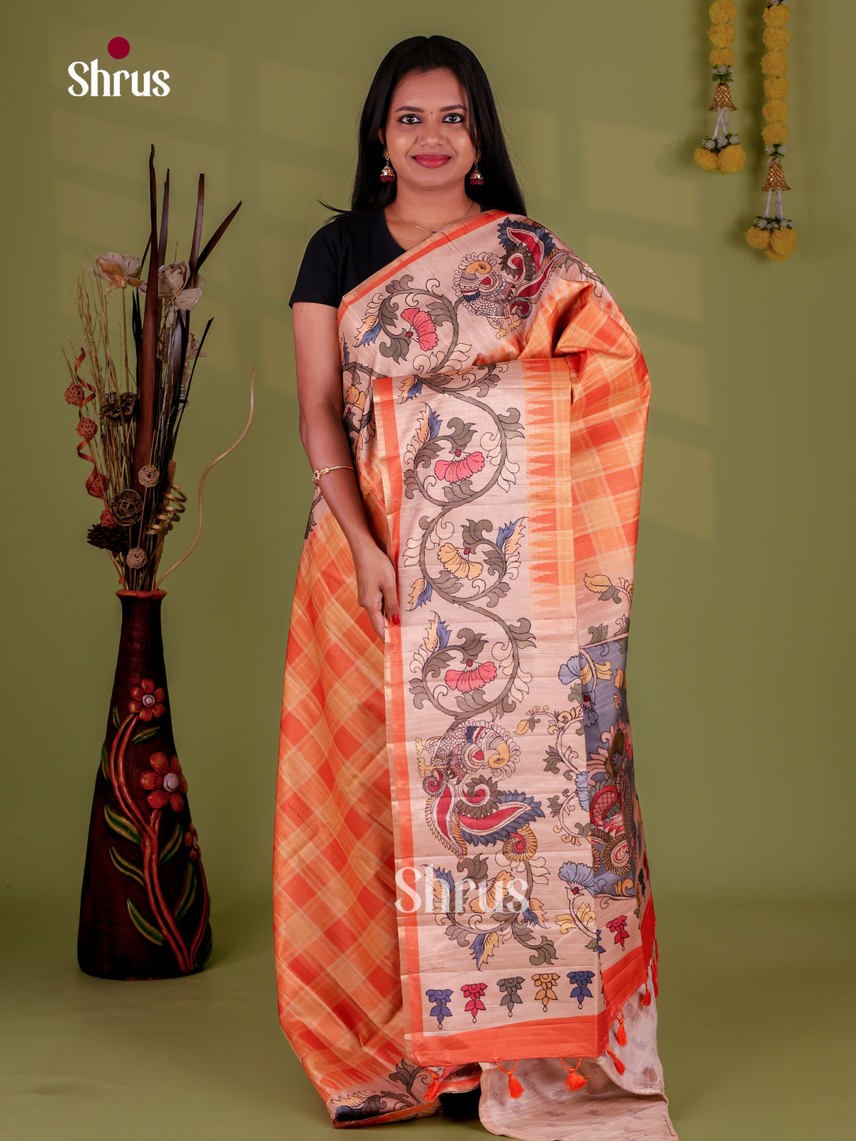 Semi Tussar Saree - EJ09001