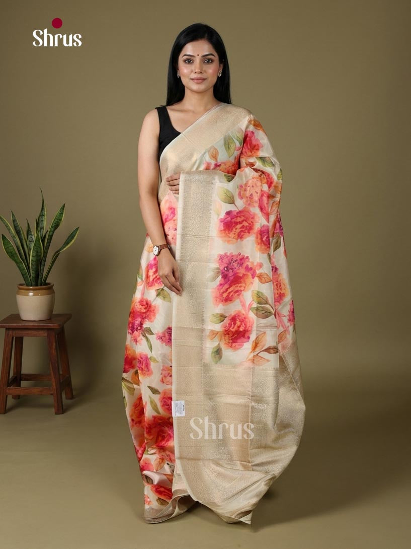 Printed Banarasi Saree - EJ09042