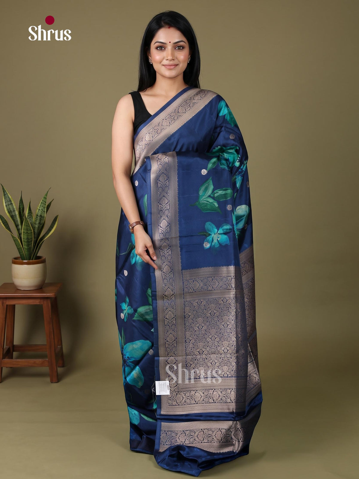Printed Banarasi Saree - EJ09044