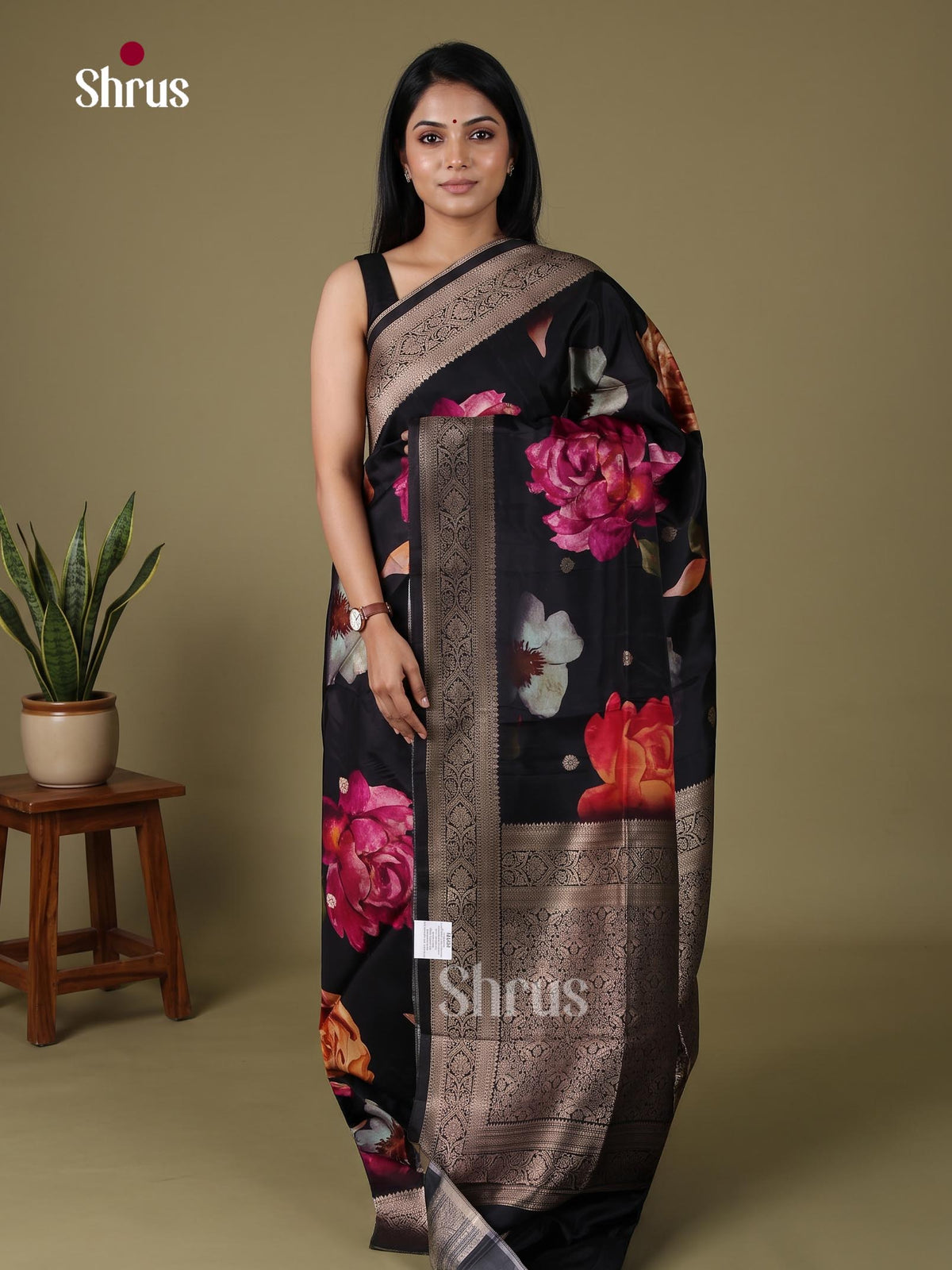 Printed Banarasi Saree - EJ09049