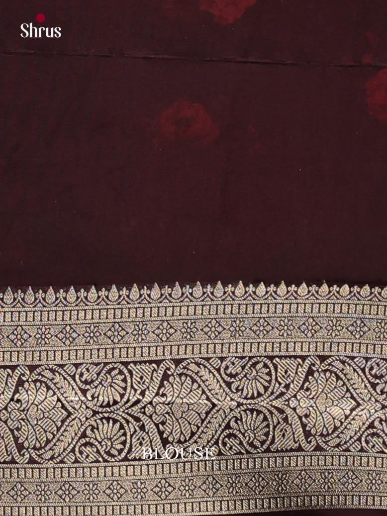 Printed Banarasi Saree - EJ09059
