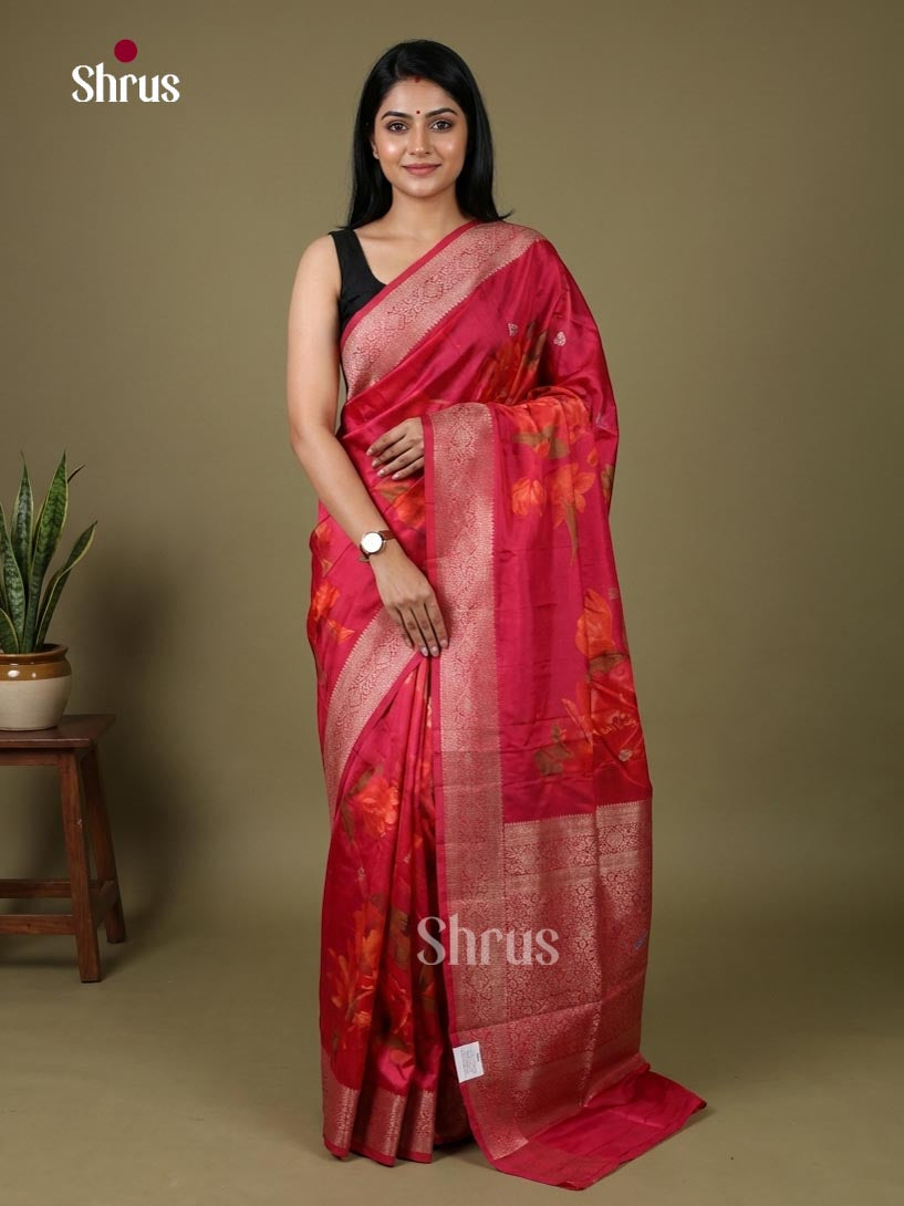Printed Banarasi Saree - EJ09061