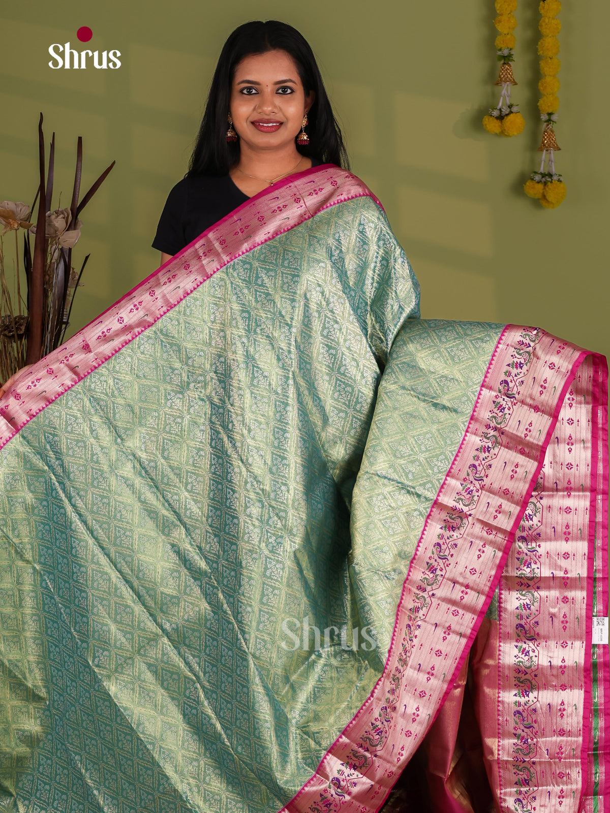 Kanchipuram-halfpure Saree - EJ09071