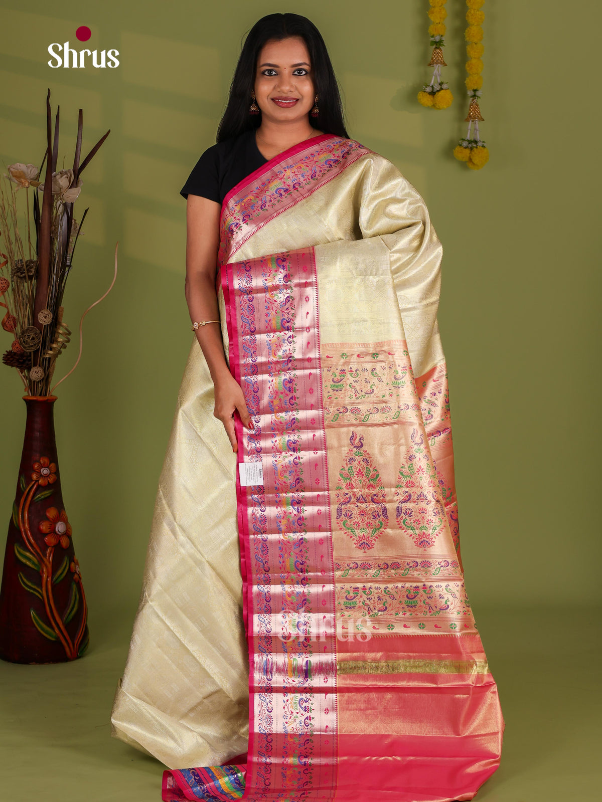 Kanchipuram-halfpure Saree - EJ09074