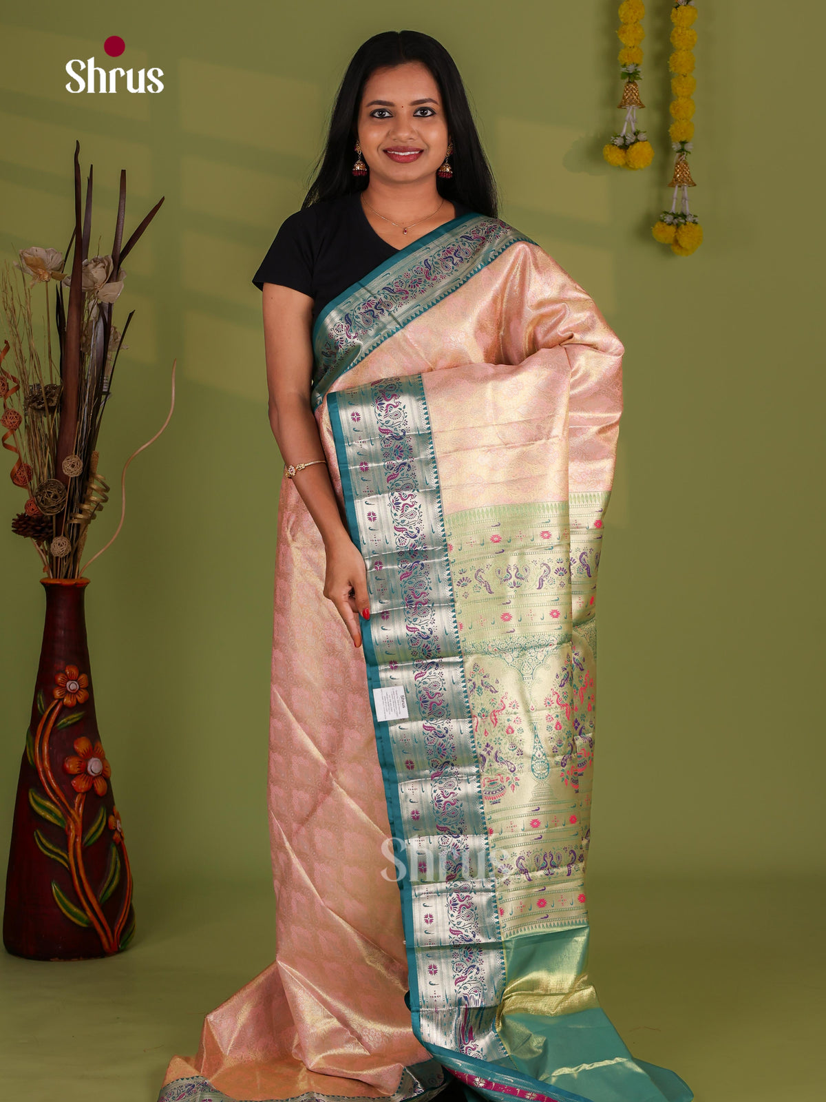 Kanchipuram-halfpure Saree - EJ09075