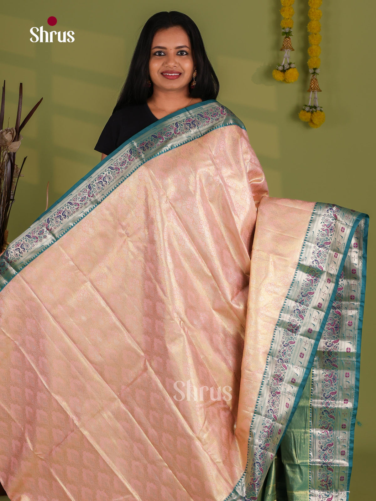 Kanchipuram-halfpure Saree - EJ09075