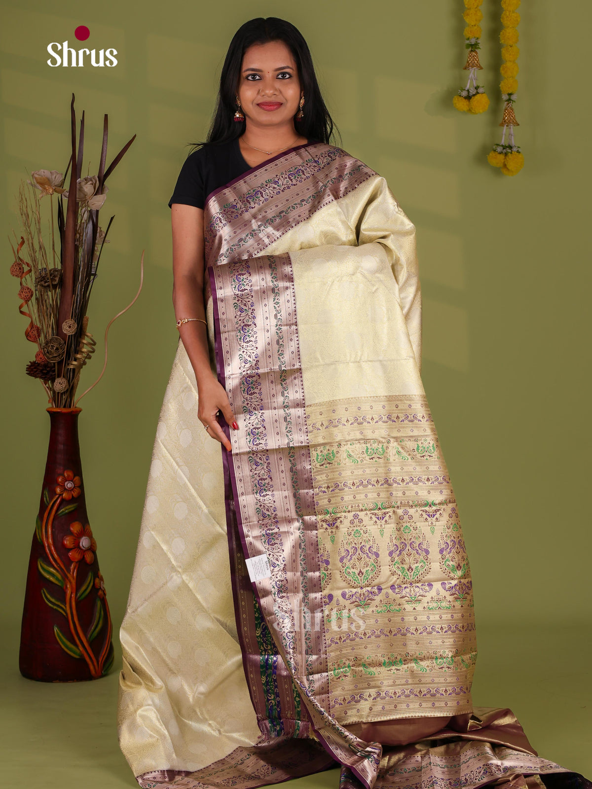 Kanchipuram-halfpure Saree - EJ09080