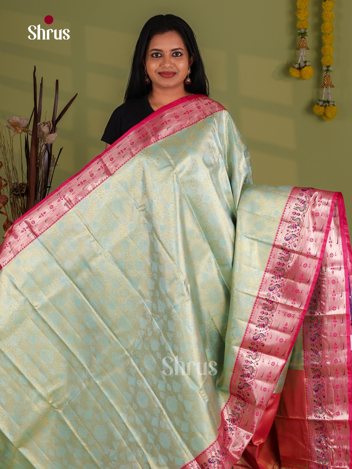 Kanchipuram-halfpure Saree - EJ09083