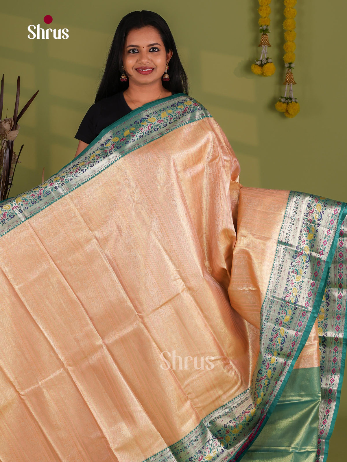 Kanchipuram-halfpure Saree - EJ09089