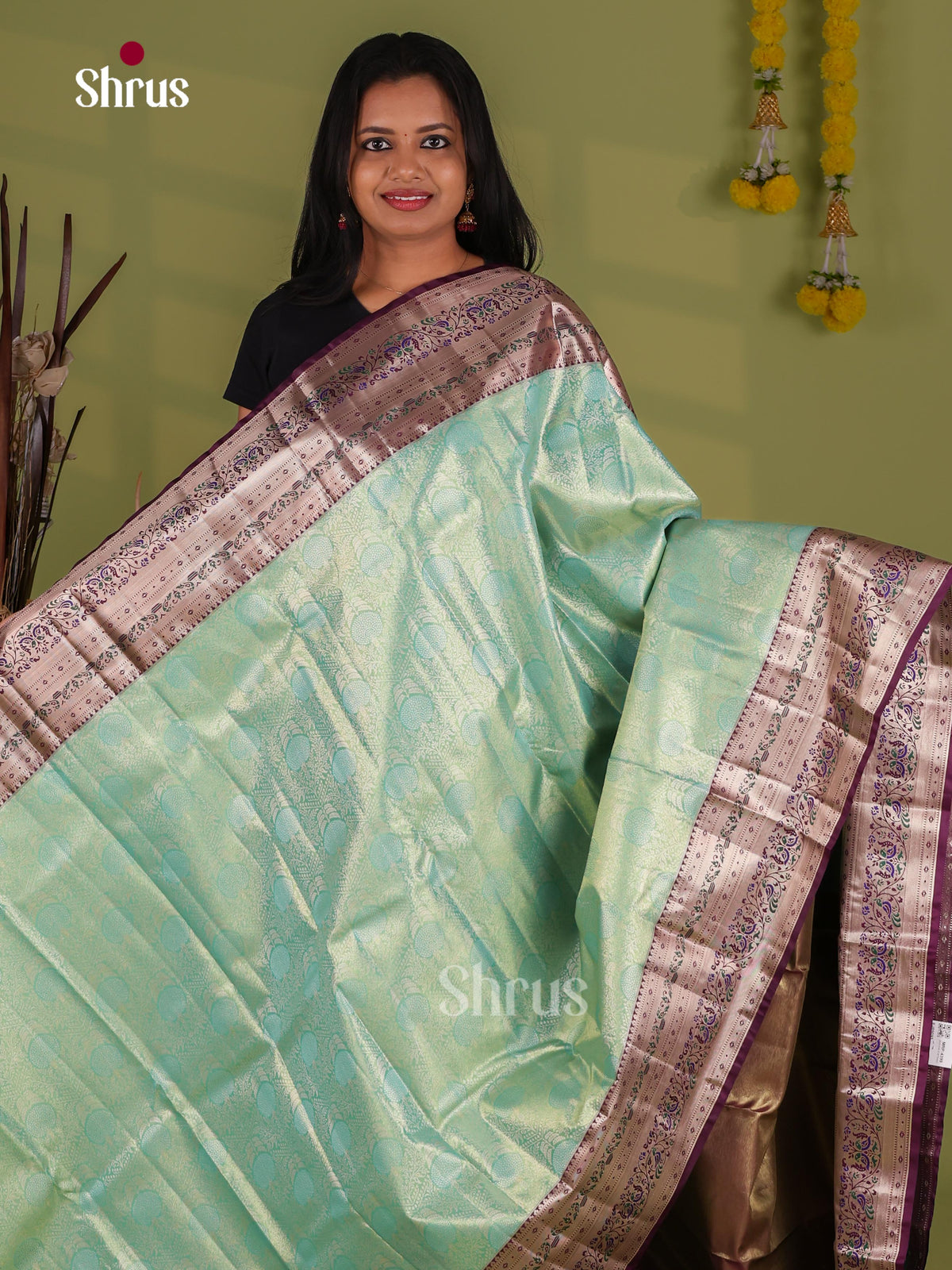 Kanchipuram-halfpure Saree - EJ09093