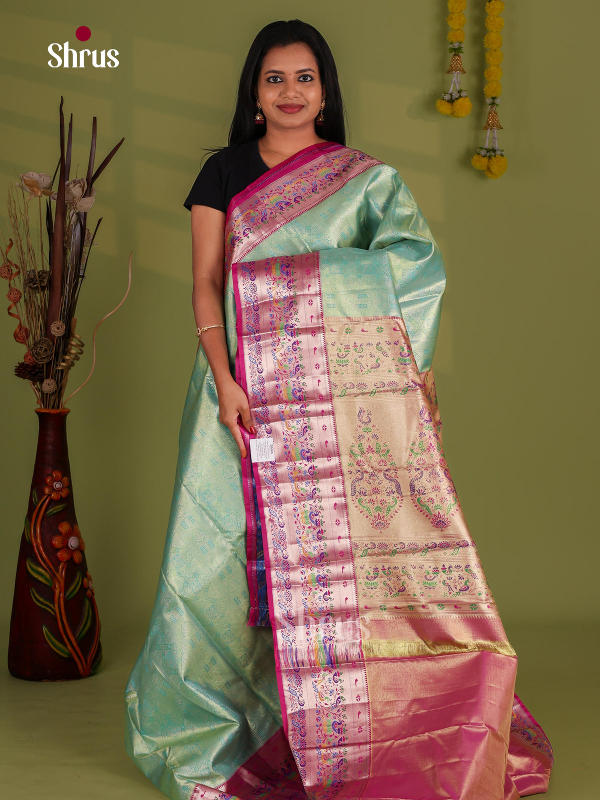 Kanchipuram-halfpure Saree - EJ09094