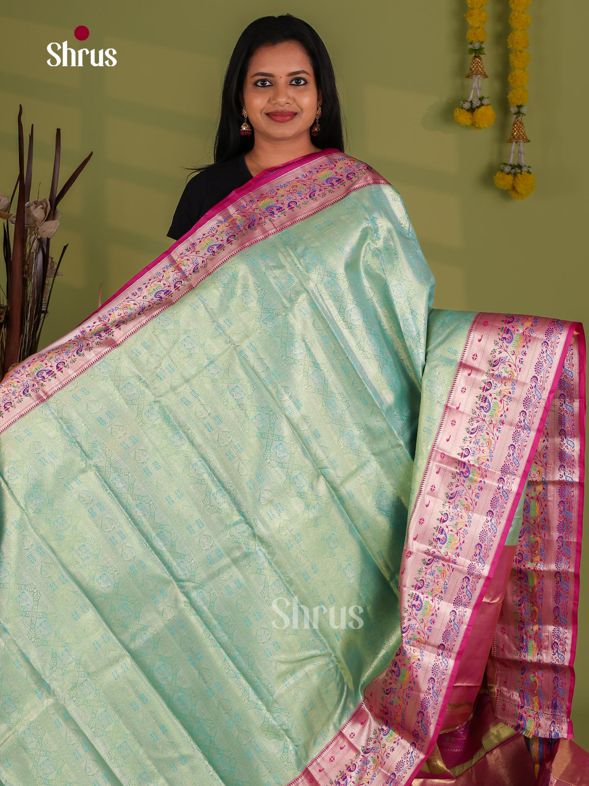 Kanchipuram-halfpure Saree - EJ09094