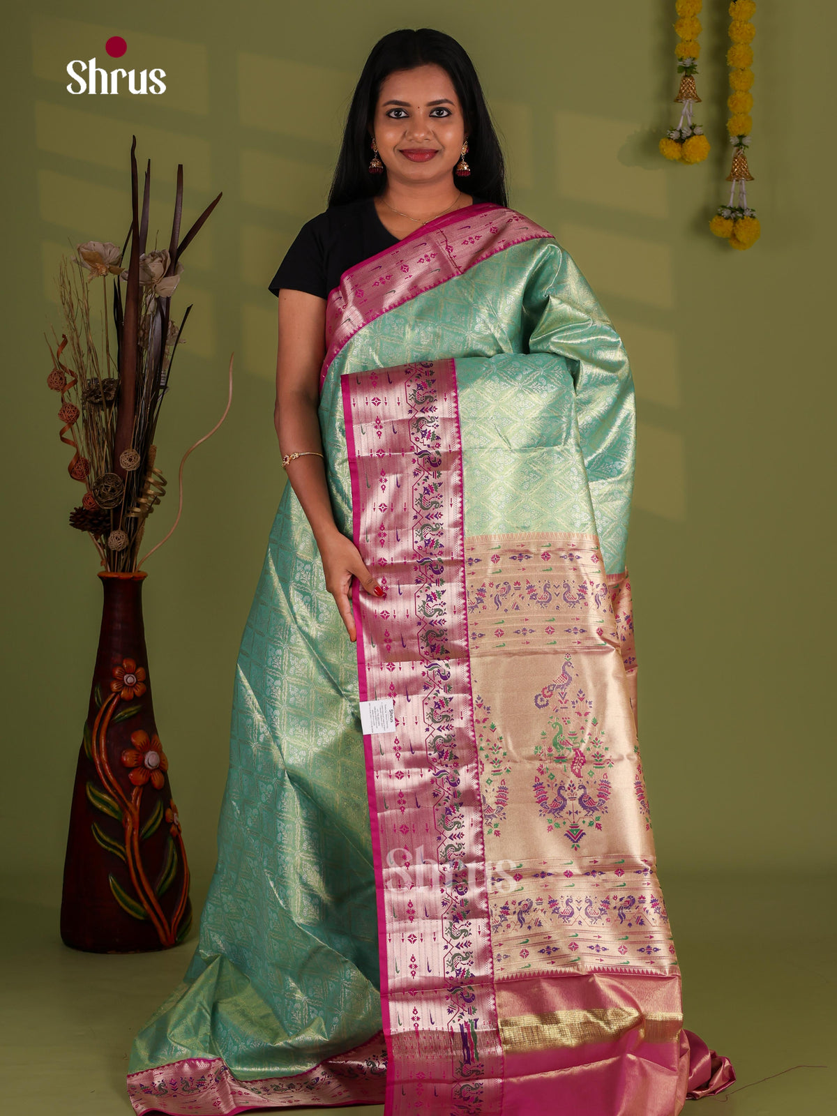 Kanchipuram-halfpure Saree - EJ09095