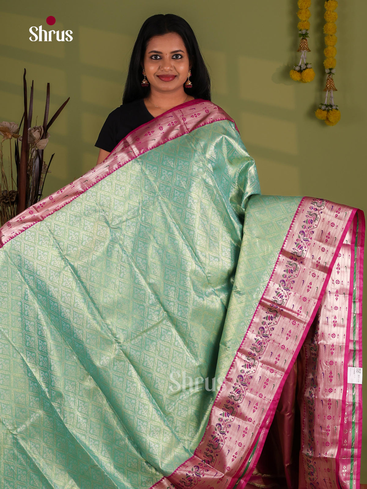 Kanchipuram-halfpure Saree - EJ09095