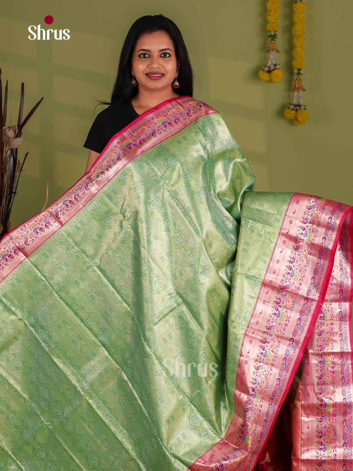 Kanchipuram-halfpure Saree - EJ09098
