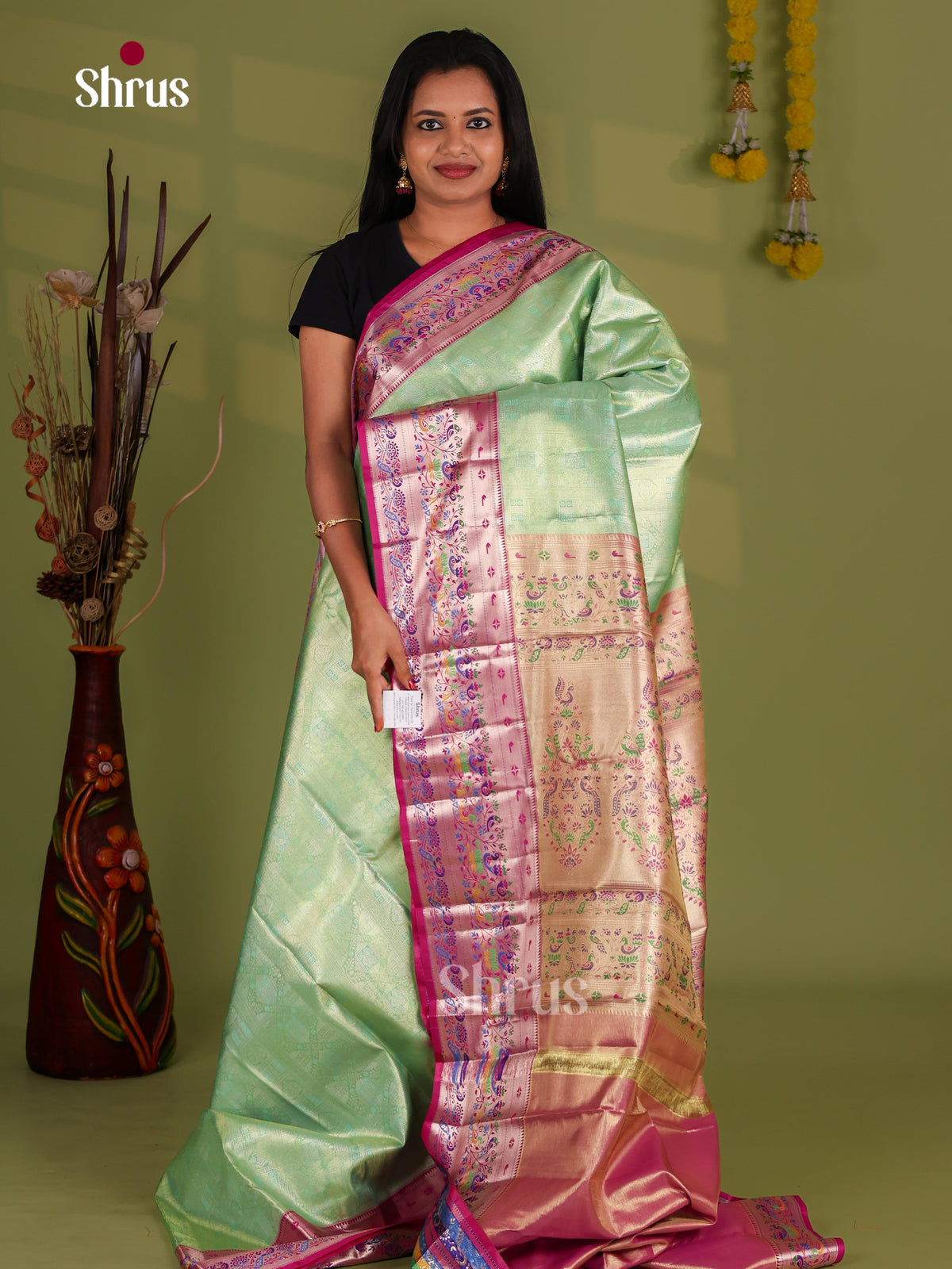 Kanchipuram-halfpure Saree - EJ09099