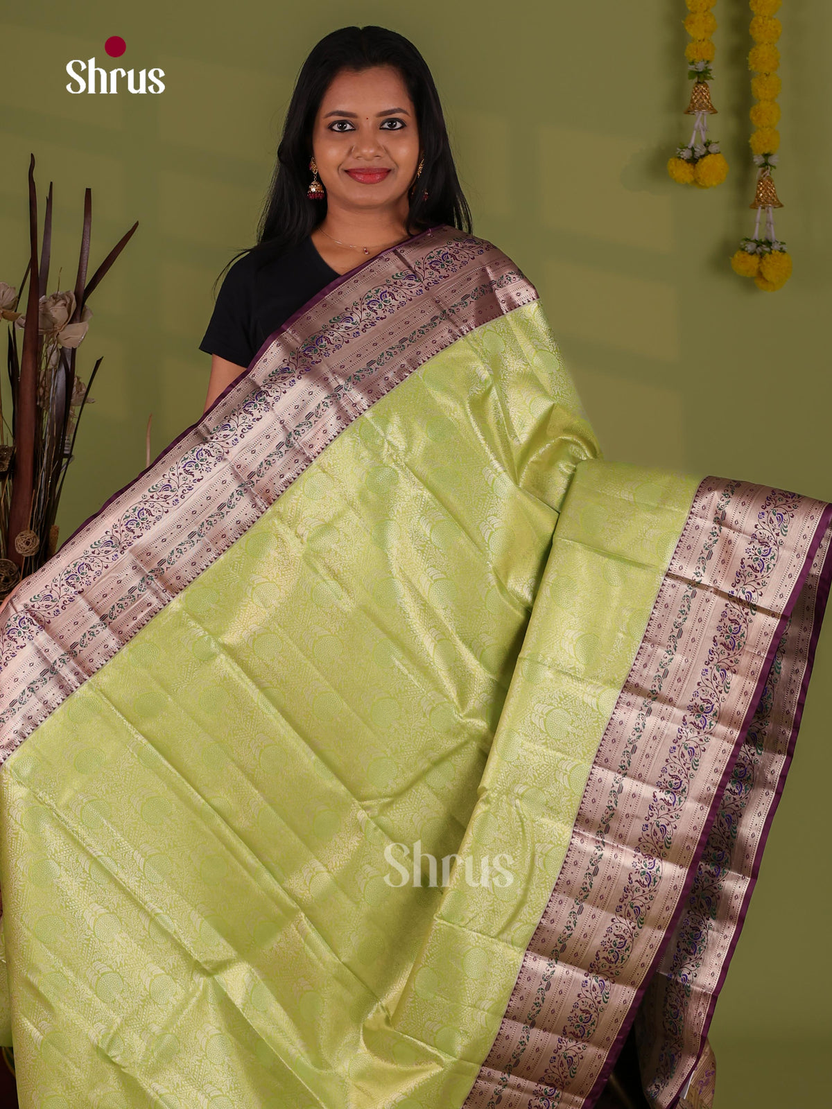 Kanchipuram-halfpure Saree - EJ09100
