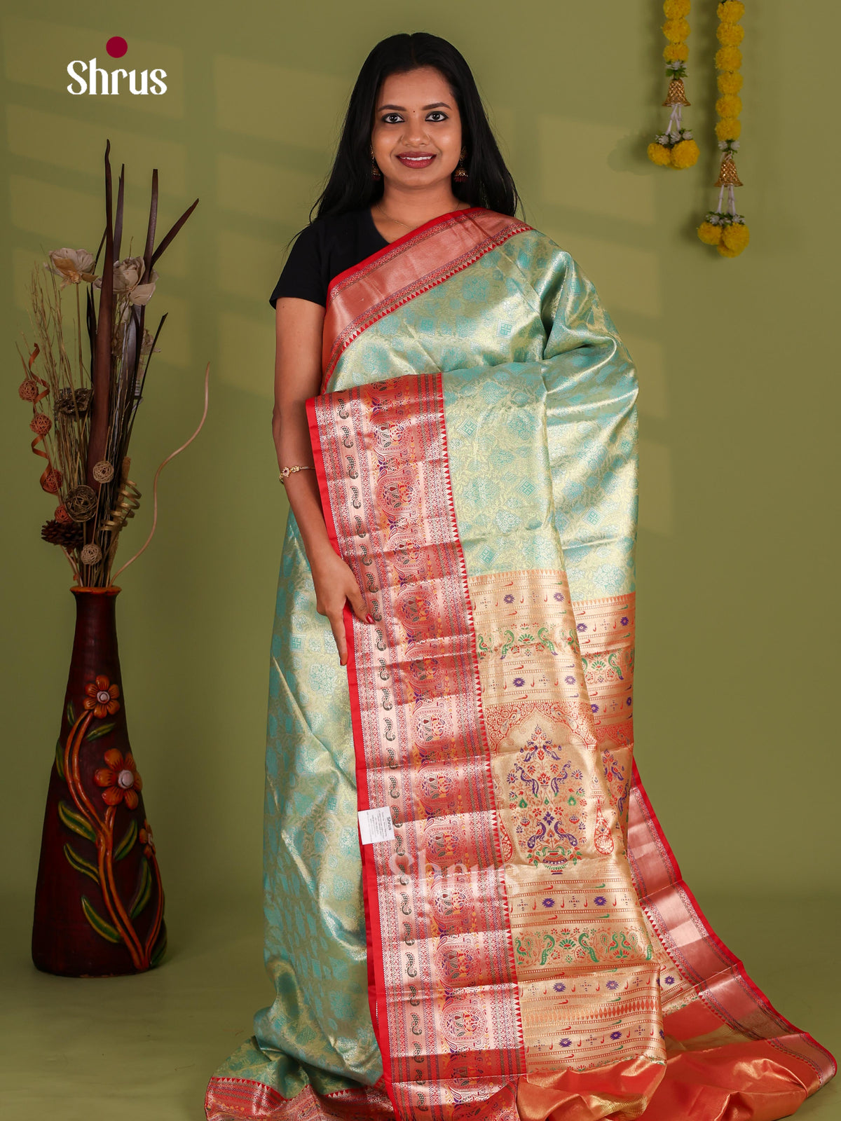 Kanchipuram-halfpure Saree - EJ09105