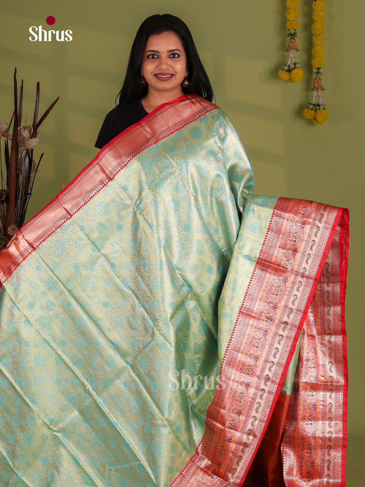 Kanchipuram-halfpure Saree - EJ09105