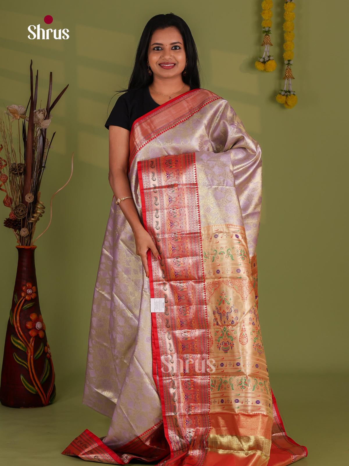 Kanchipuram-halfpure Saree - EJ09109