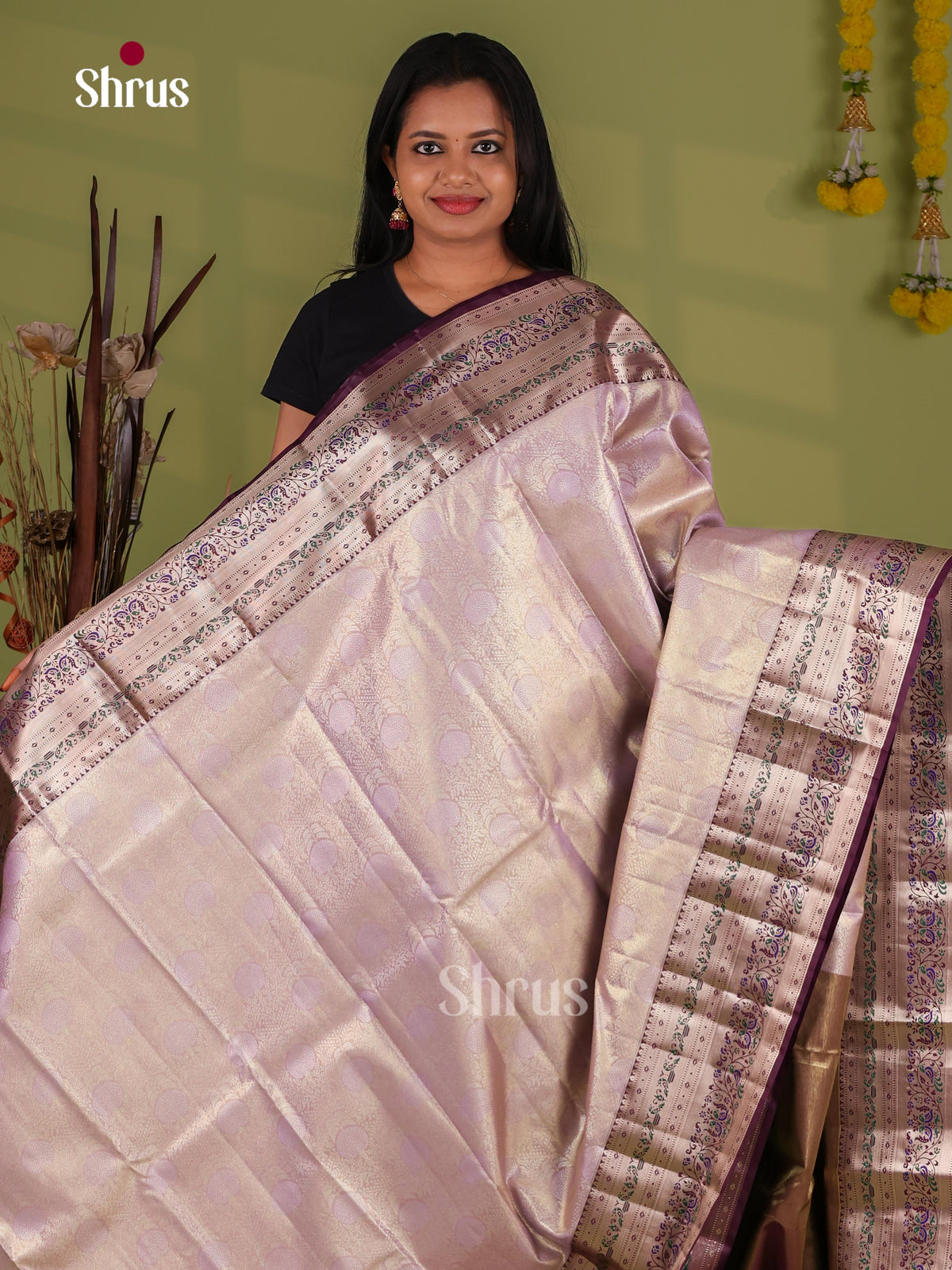 Kanchipuram-halfpure Saree - EJ09110