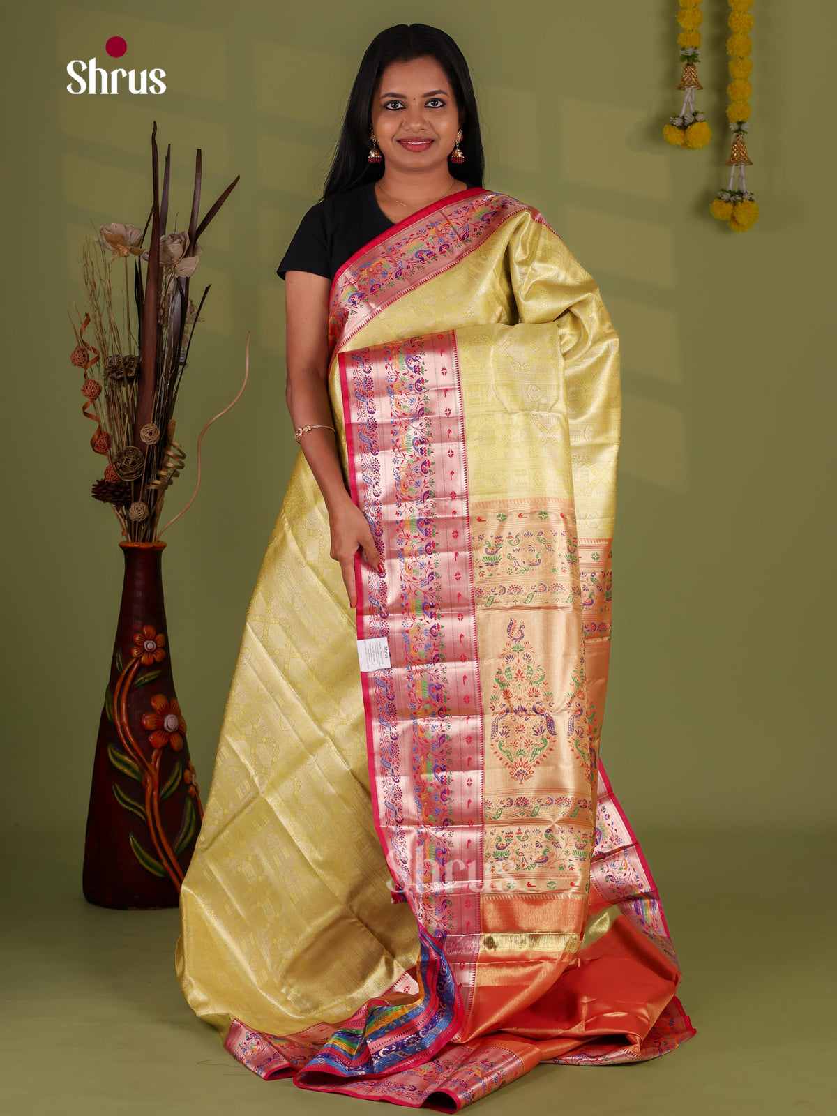 Kanchipuram-halfpure Saree - EJ09114