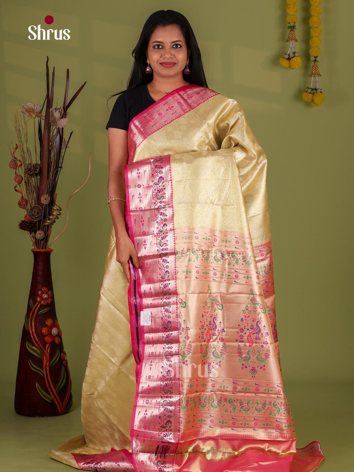 Kanchipuram-halfpure Saree - EJ09117