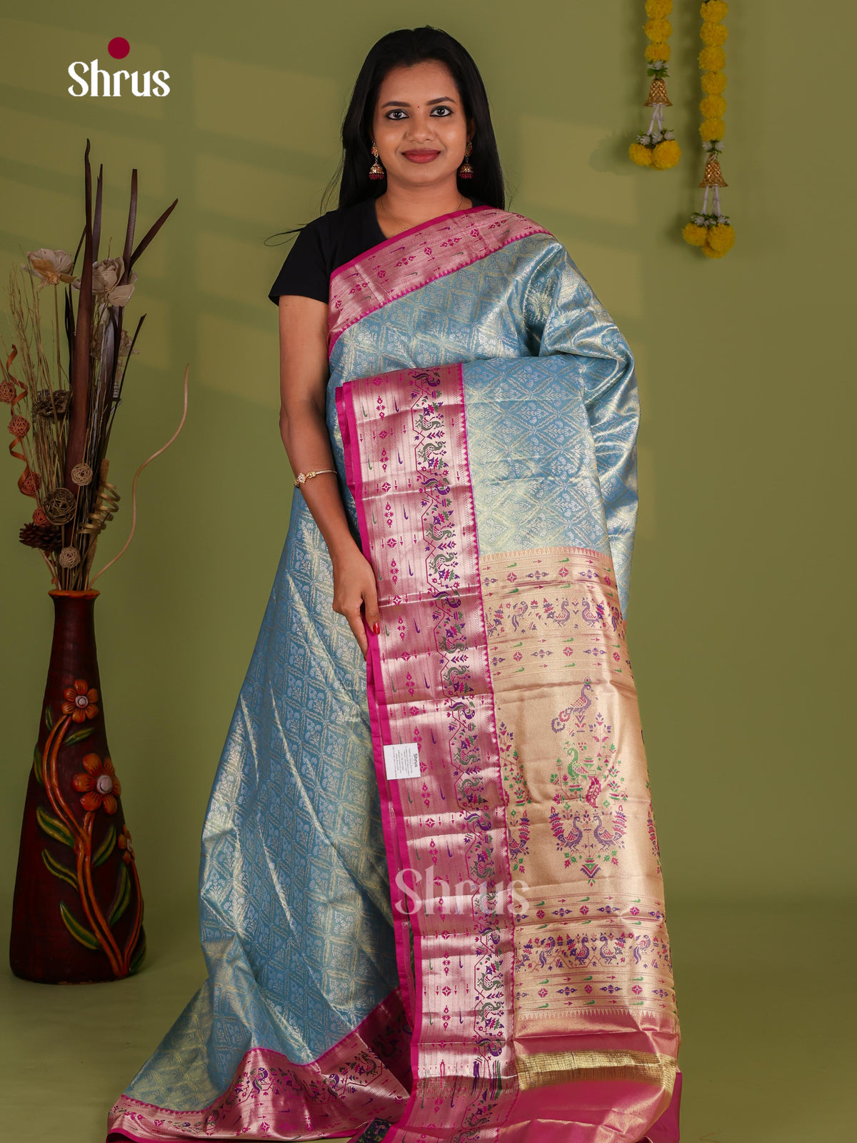 Kanchipuram-halfpure Saree - EJ09119