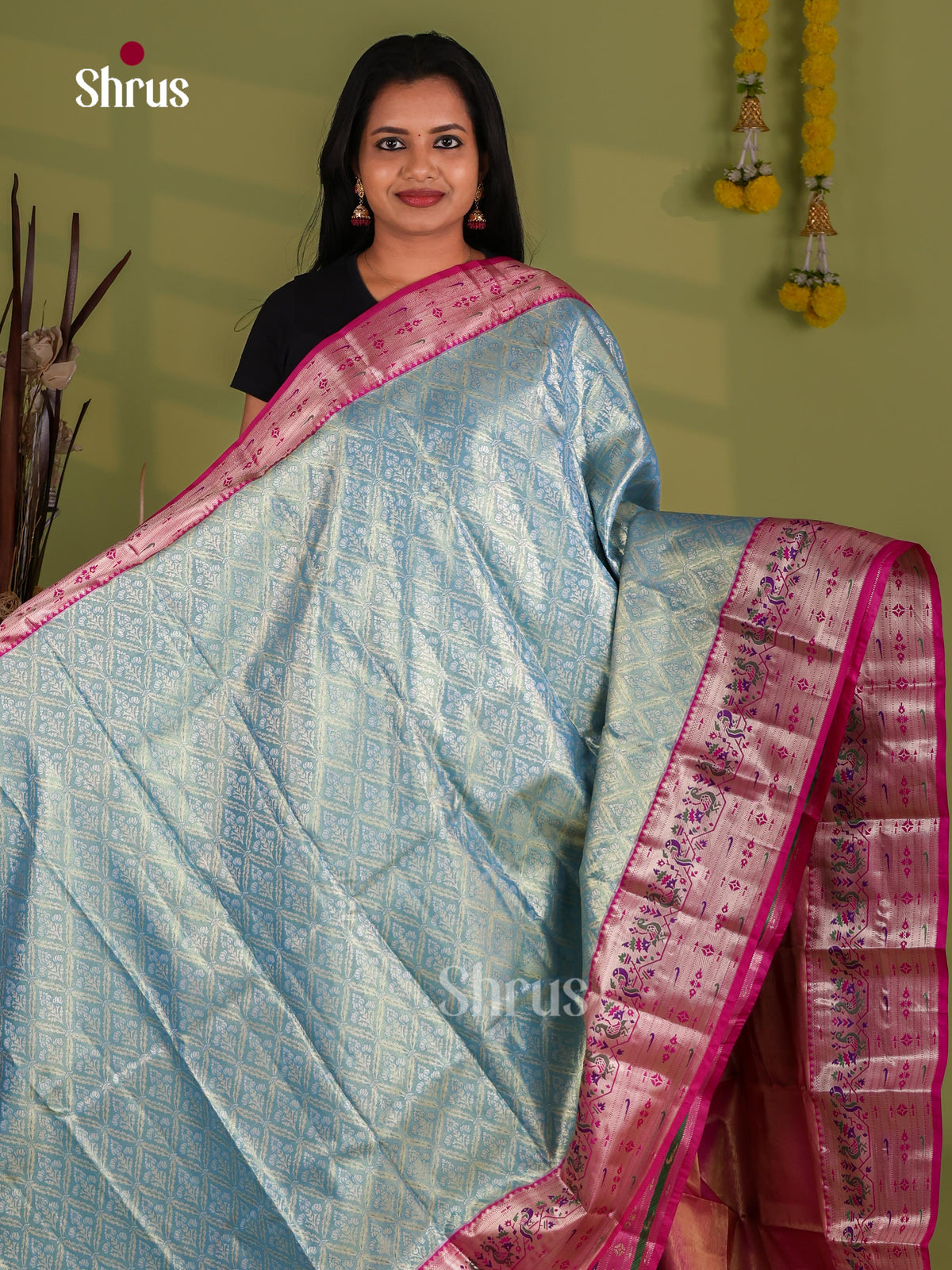 Kanchipuram-halfpure Saree - EJ09119