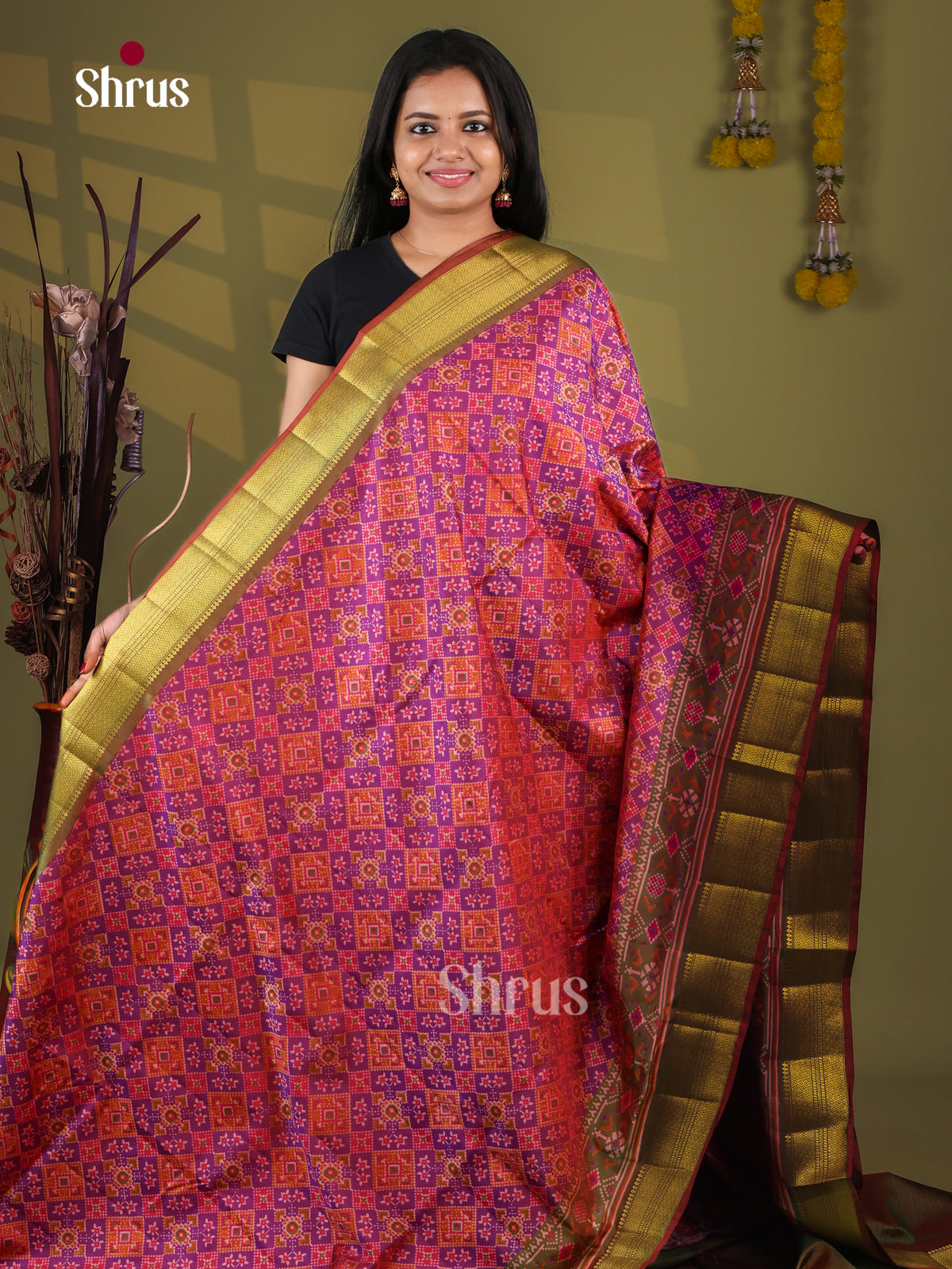 Semi Patola Saree - EJ09127