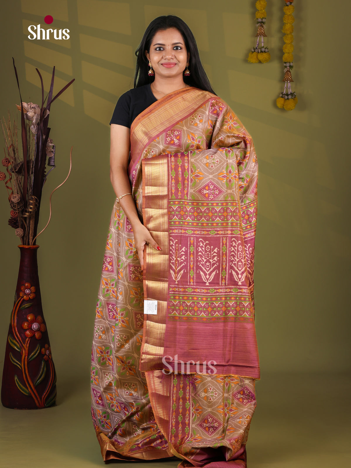 Semi Patola Saree - EJ09195