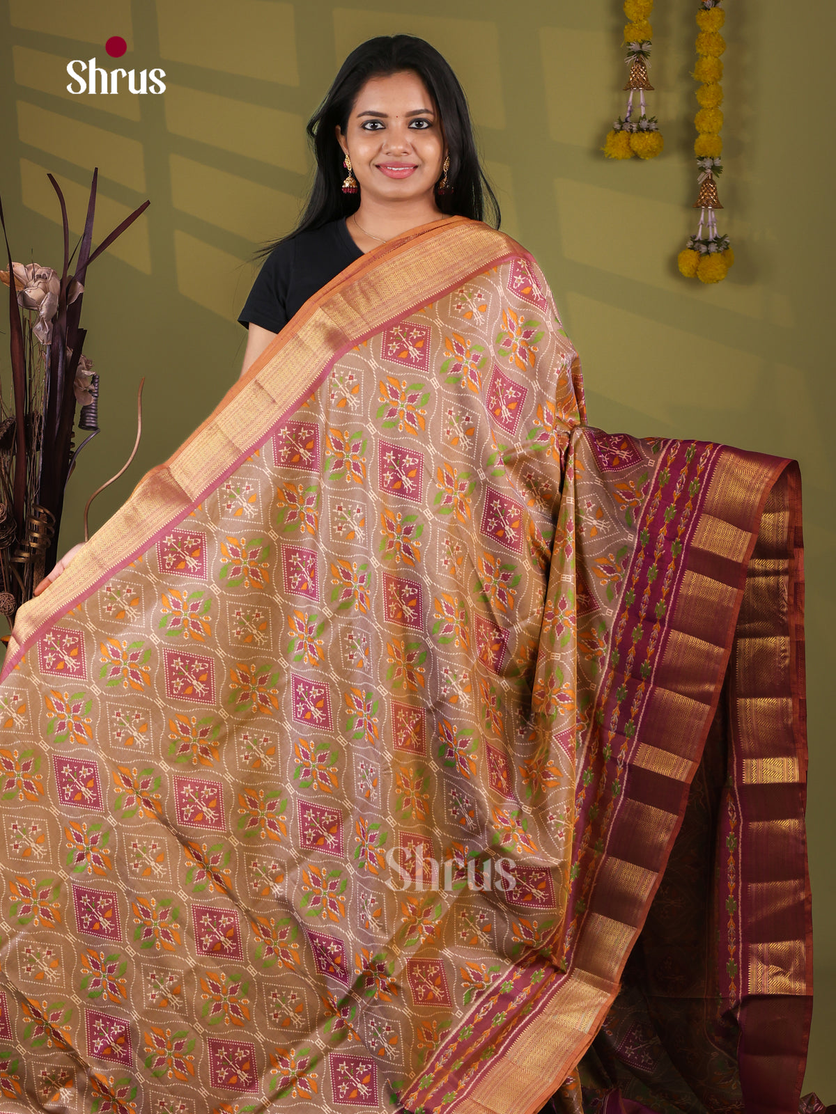 Semi Patola Saree - EJ09195