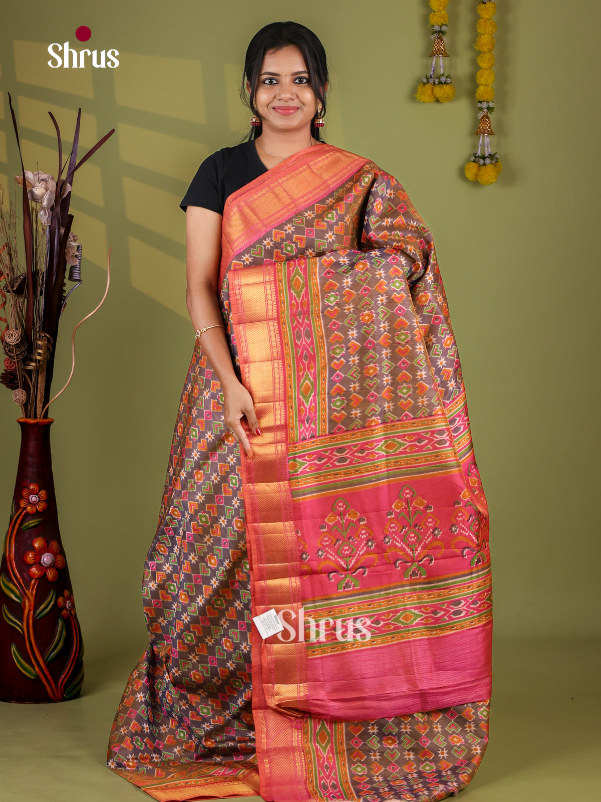 Semi Patola Saree - EJ09203