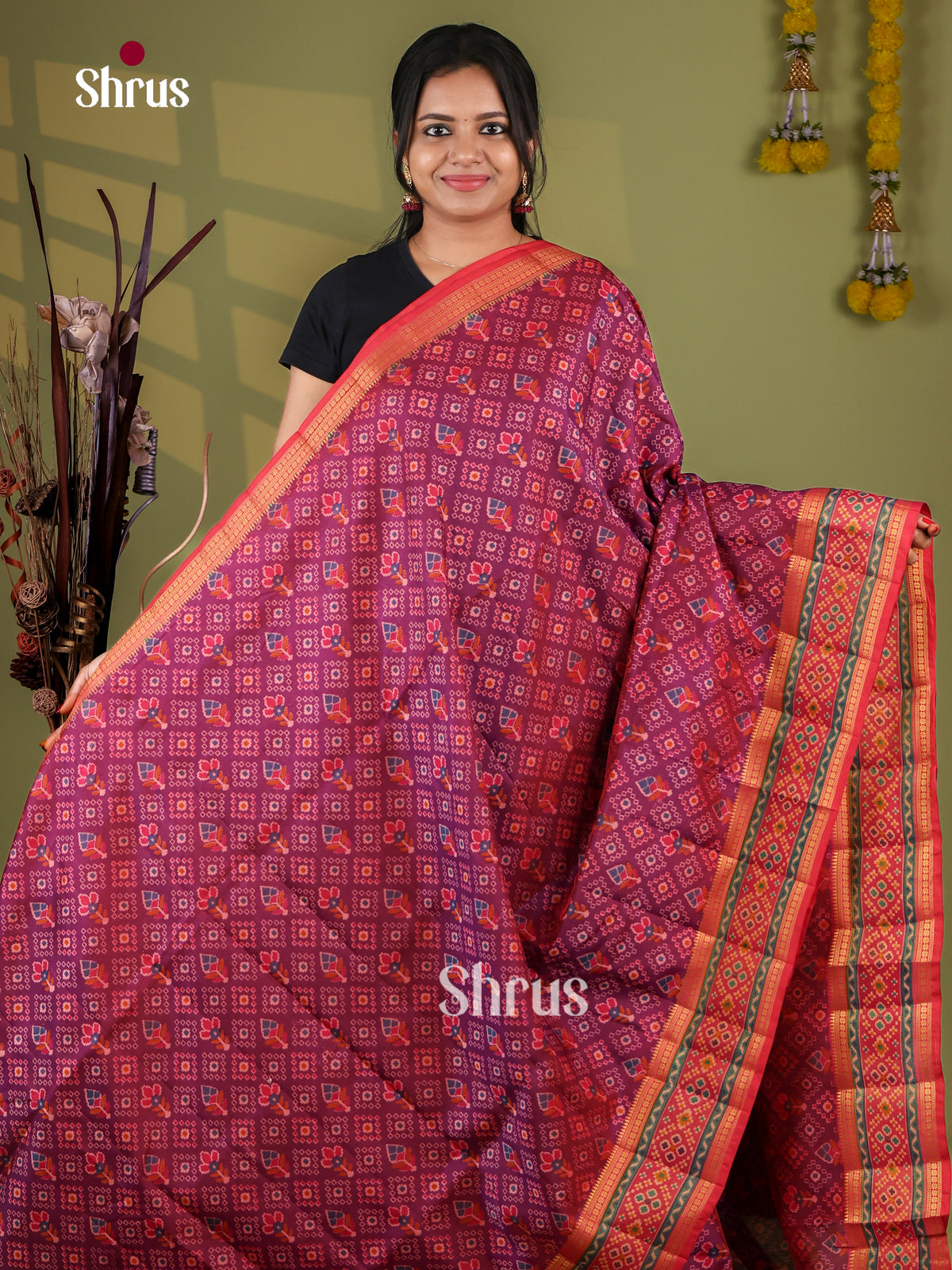 Semi Patola Saree - EJ09269