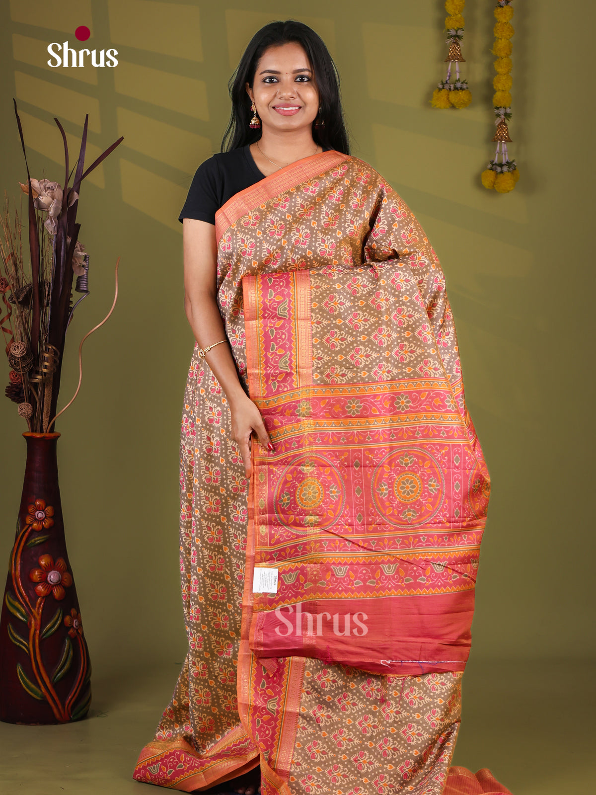Semi Patola Saree - EJ09325