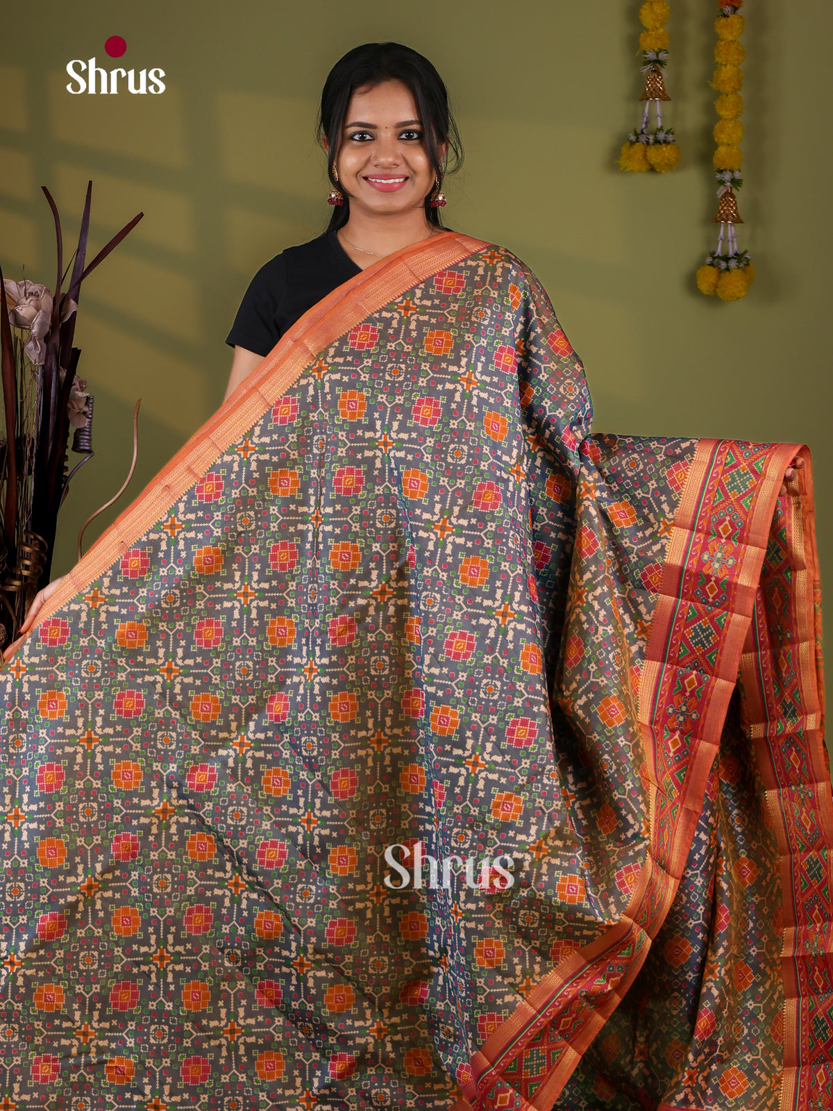 Semi Patola Saree - EJ09329