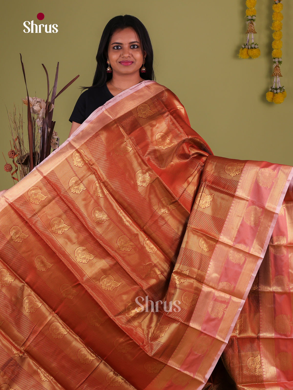 Semi Kanchipuram Saree - EJ09423