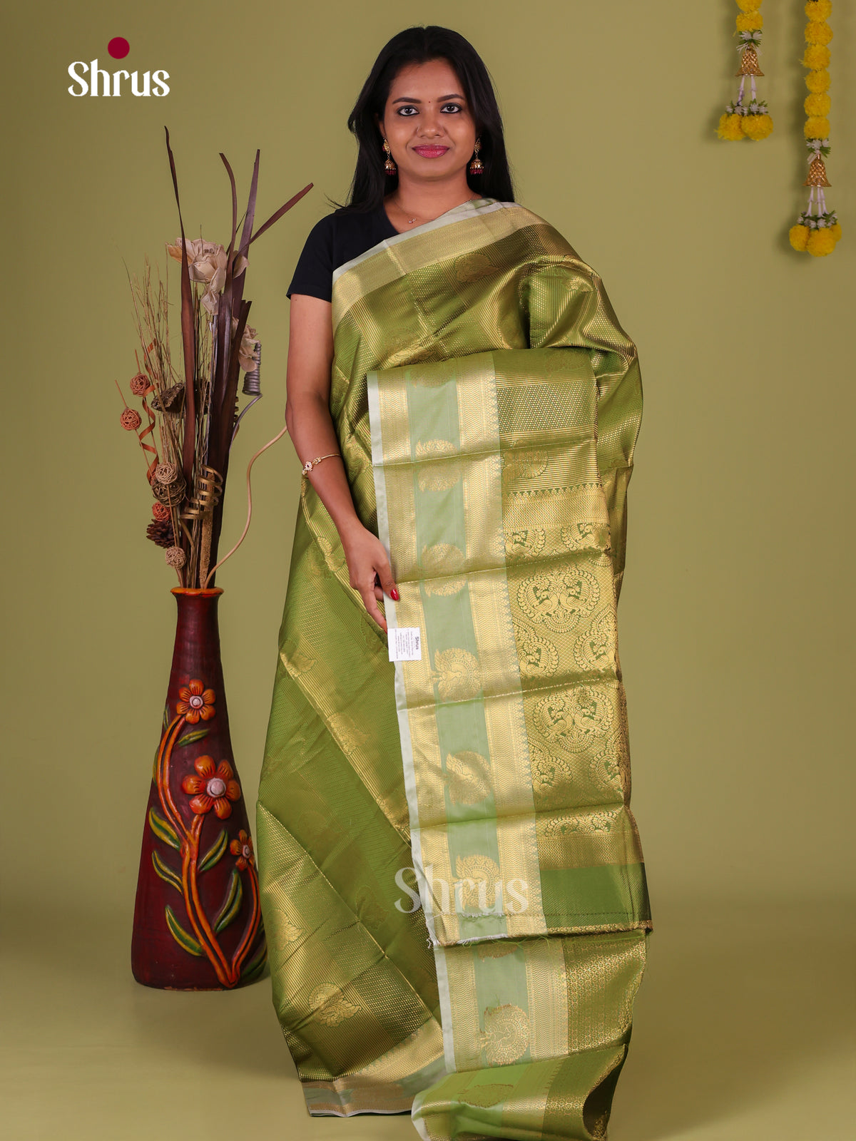 Semi Kanchipuram Saree - EJ09428