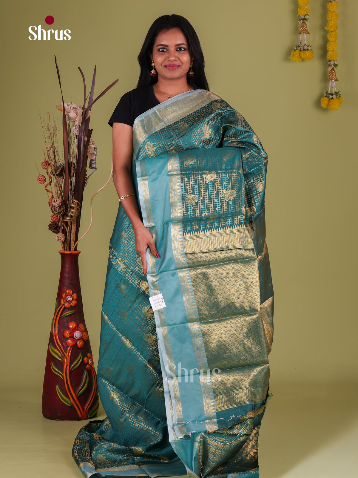 Semi Kanchipuram Saree - EJ09433