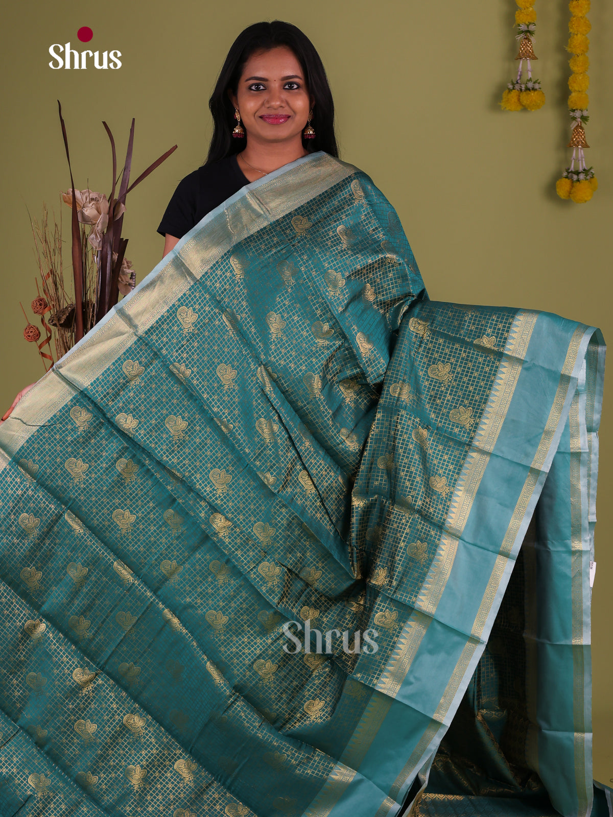 Semi Kanchipuram Saree - EJ09433